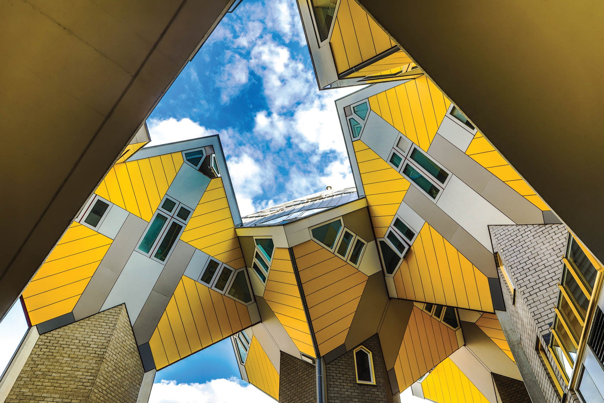 Kubus woningen - LW00038 Fotobehang