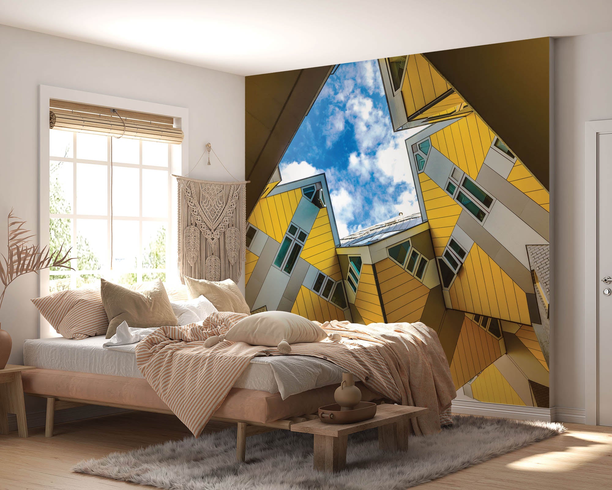 Kubus woningen - LW00038 Fotobehang