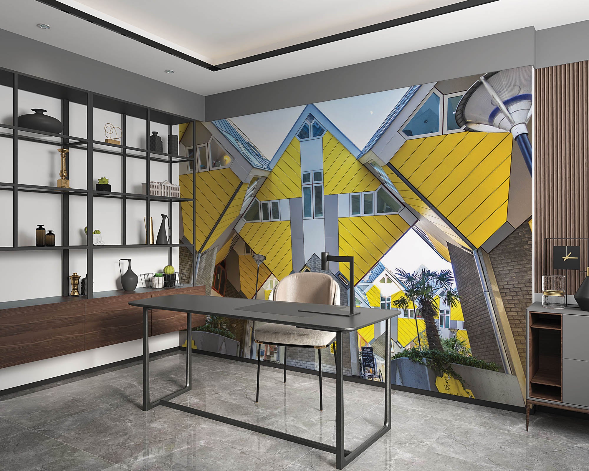 Kubuswoningen - LW00393 Fotobehang