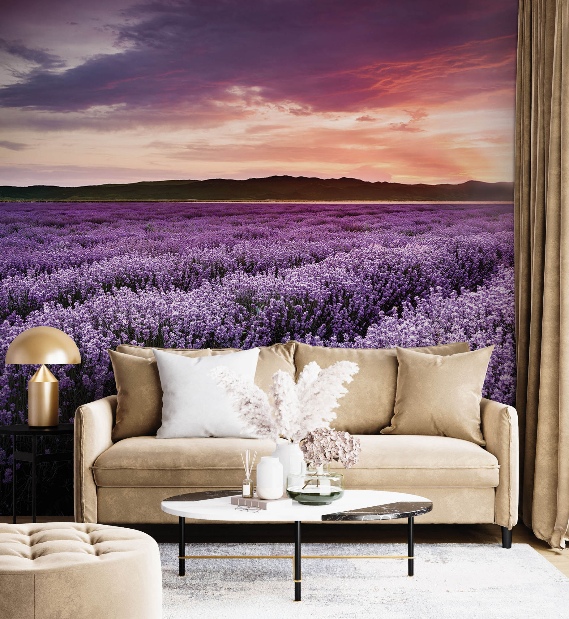 Lavendelveld - LW00262 Fotobehang