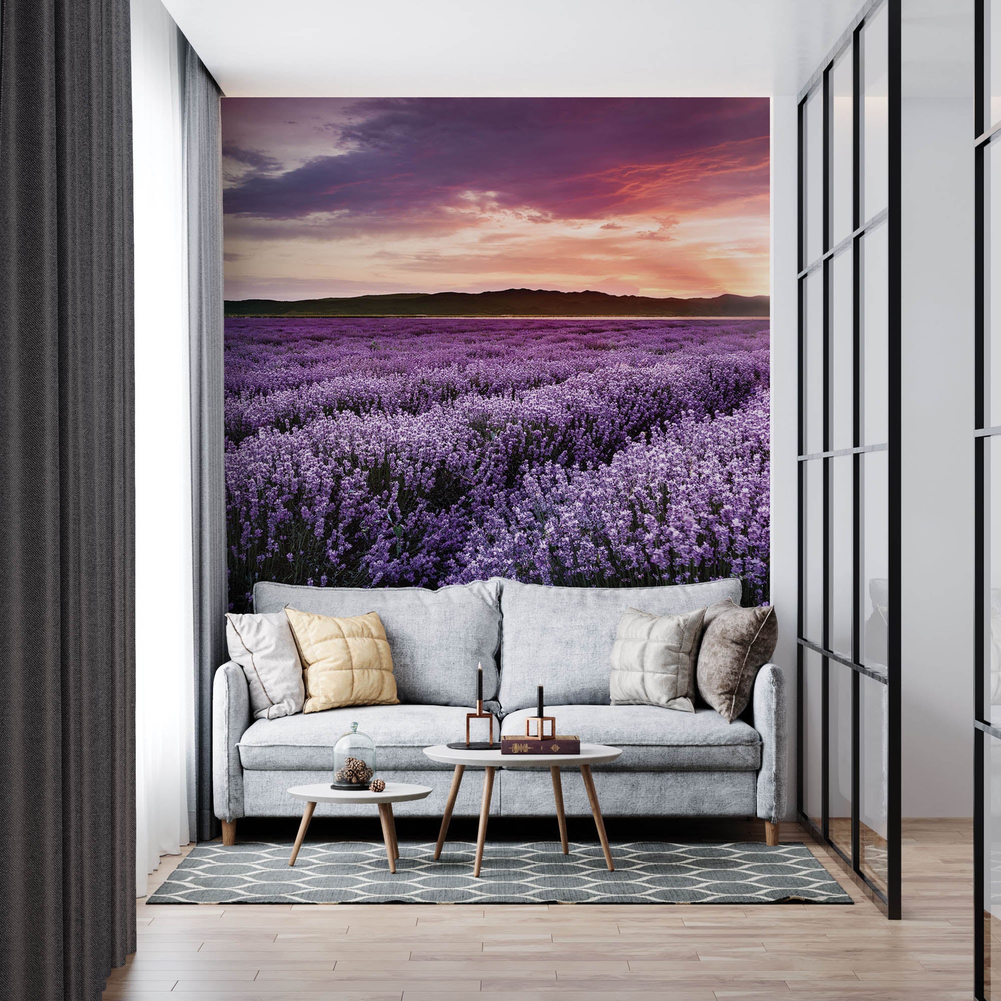 Lavendelveld - LW00262 Fotobehang