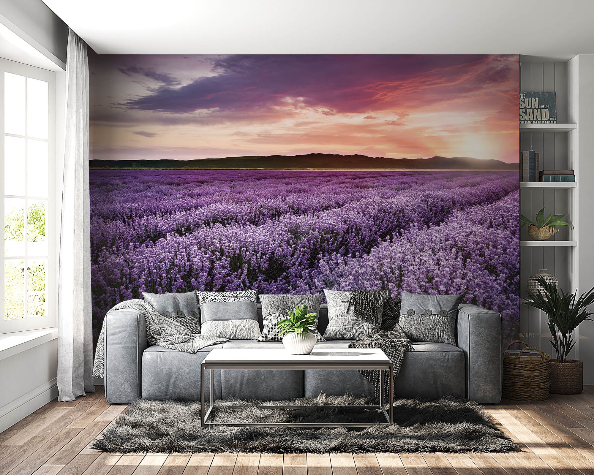 Lavendelveld - LW00262 Fotobehang