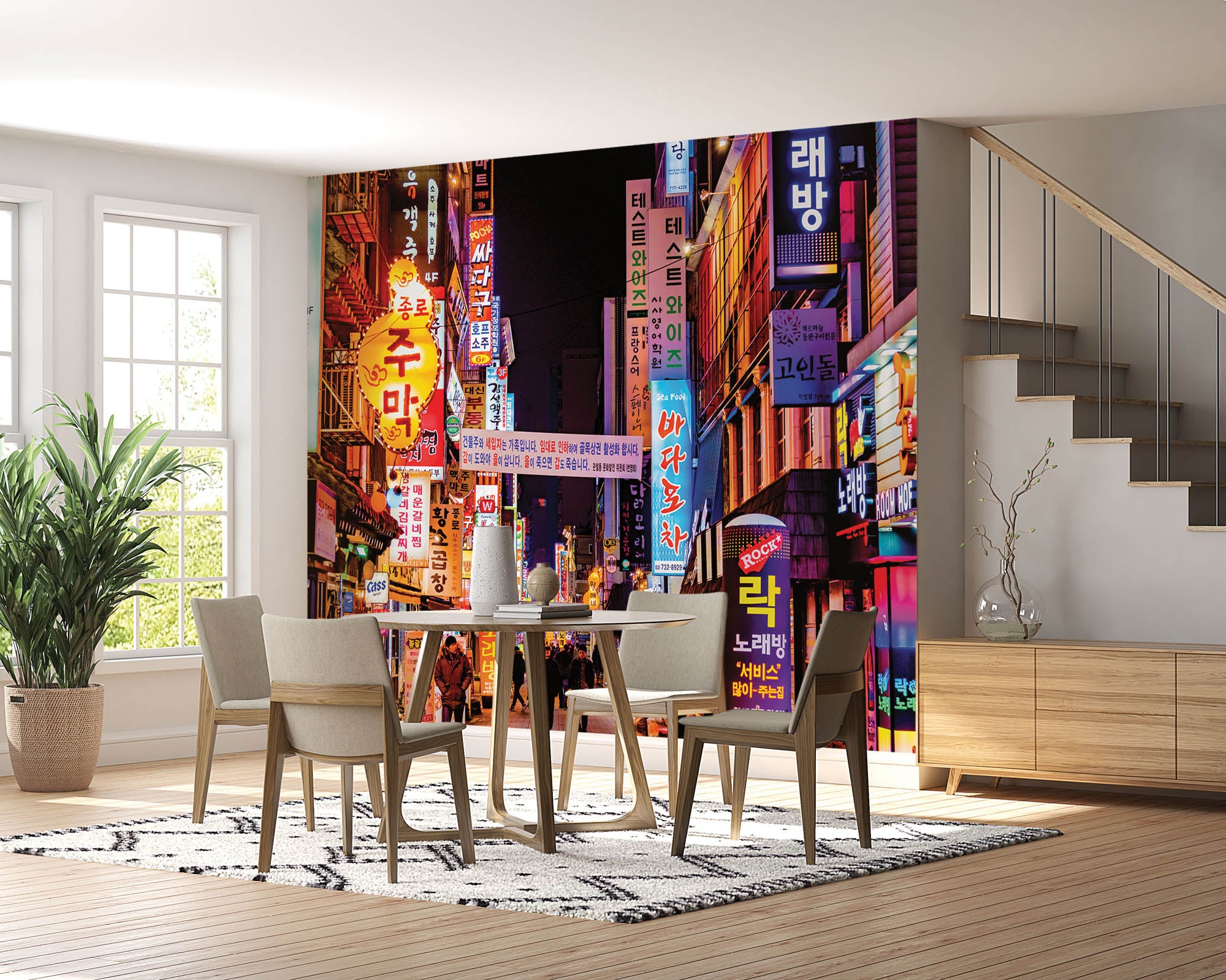 Lichtreclames in  Korea - LW00078 Fotobehang
