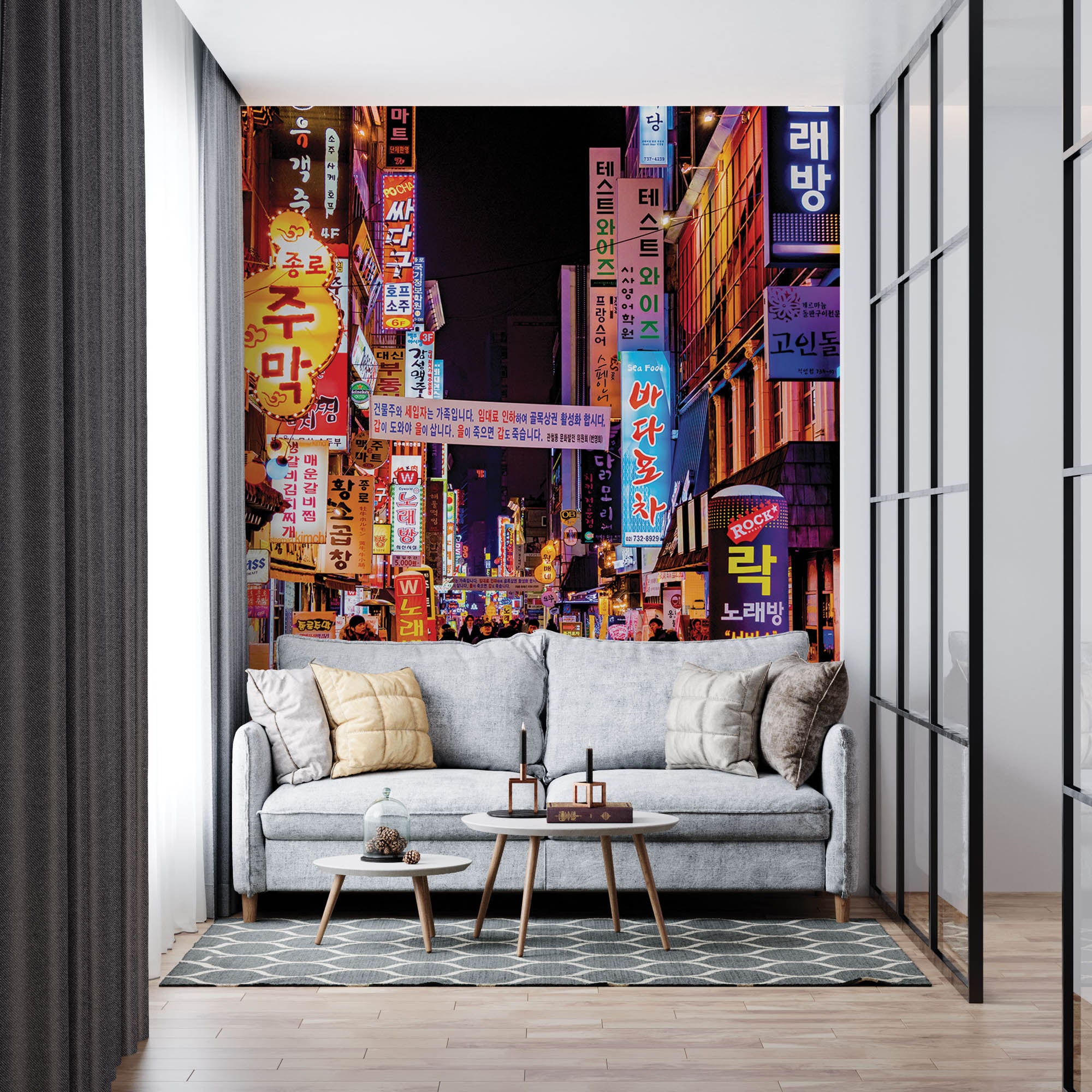 Lichtreclames in  Korea - LW00078 Fotobehang