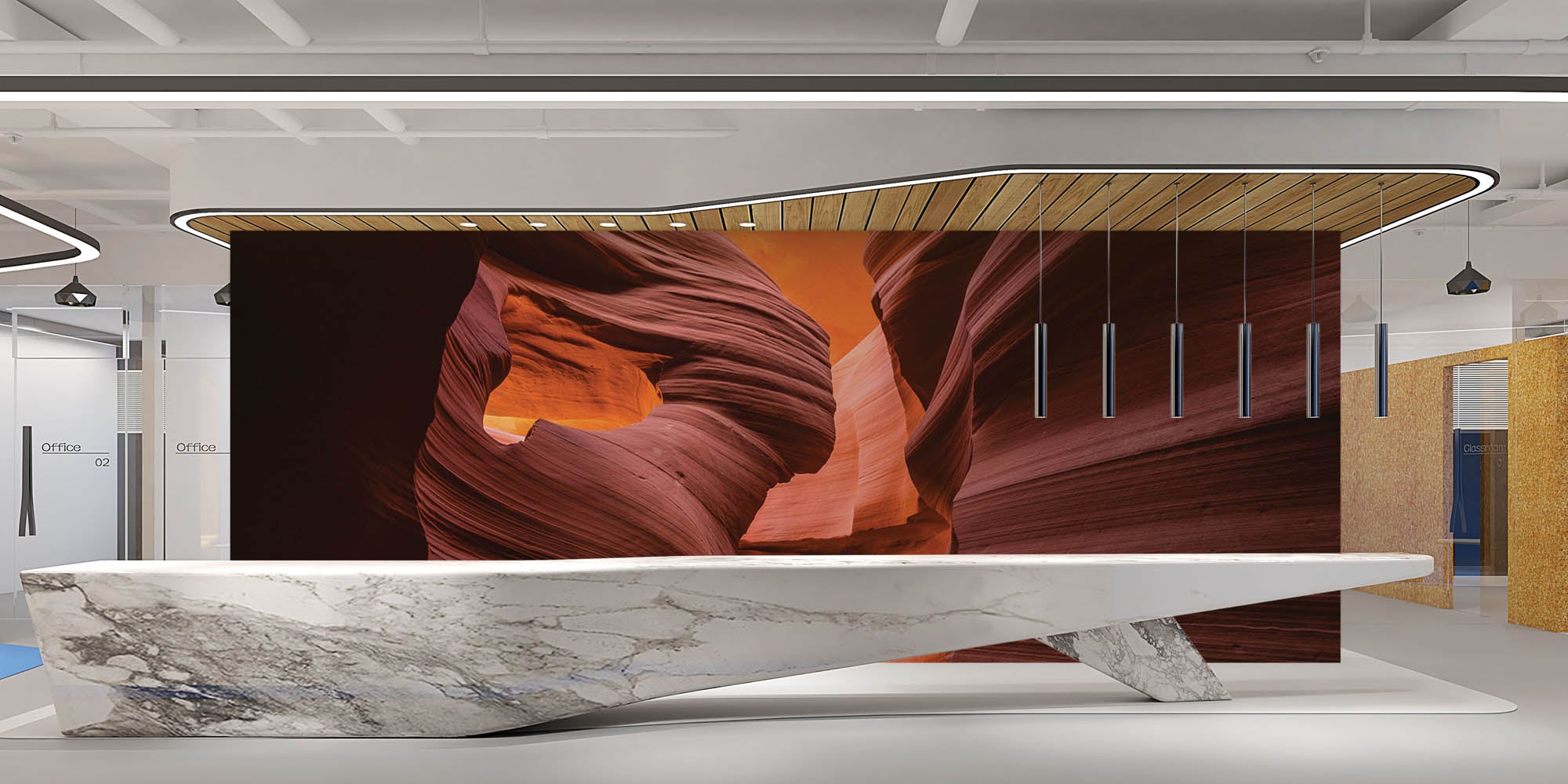 Light in the Canyon - LW00270 Fotobehang