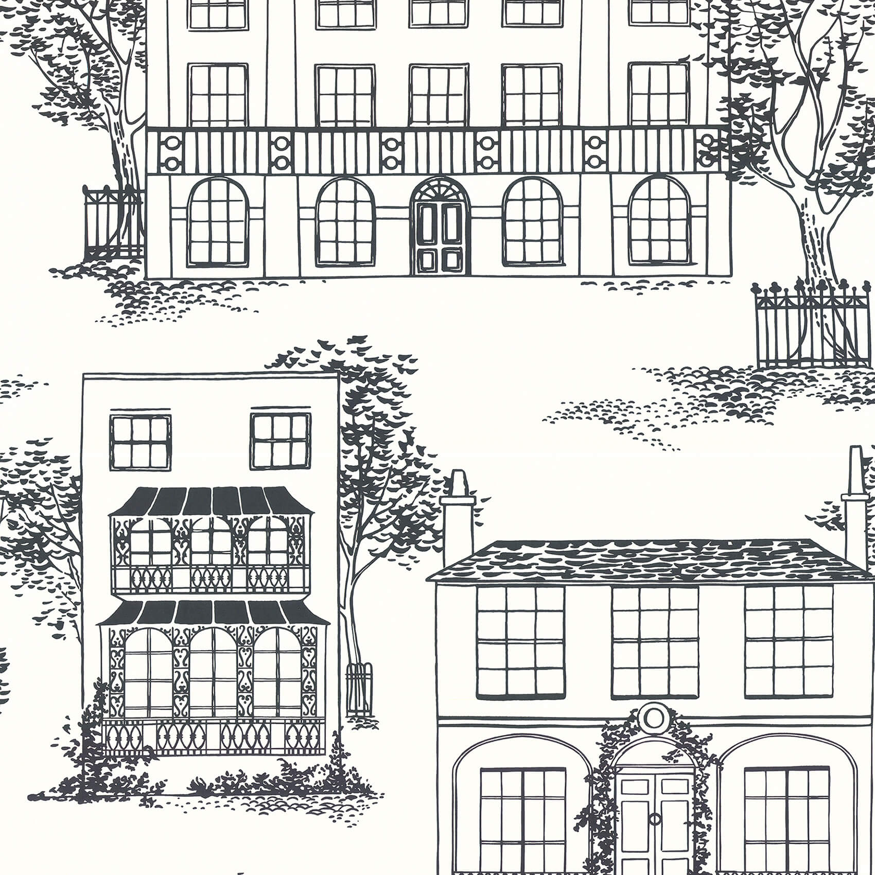 Little Green 50S Line Wallpapers Hampstead Ink
