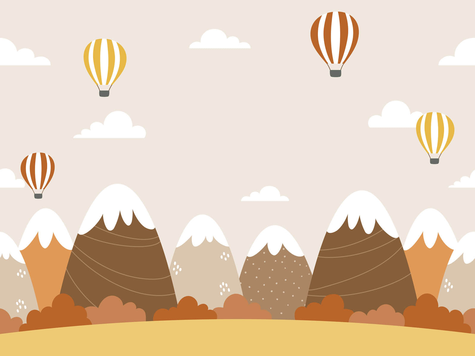 Luchtballonnen boven de Bergen - LW00614