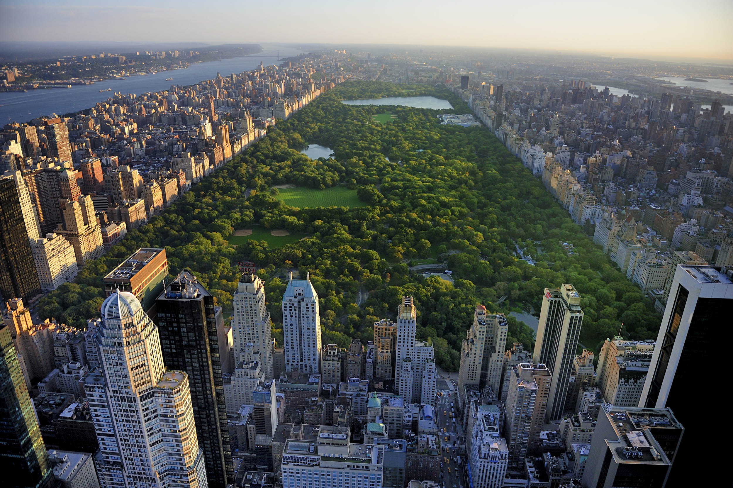 Luchtfoto van Central Park in New York - LW00754 Fotobehang