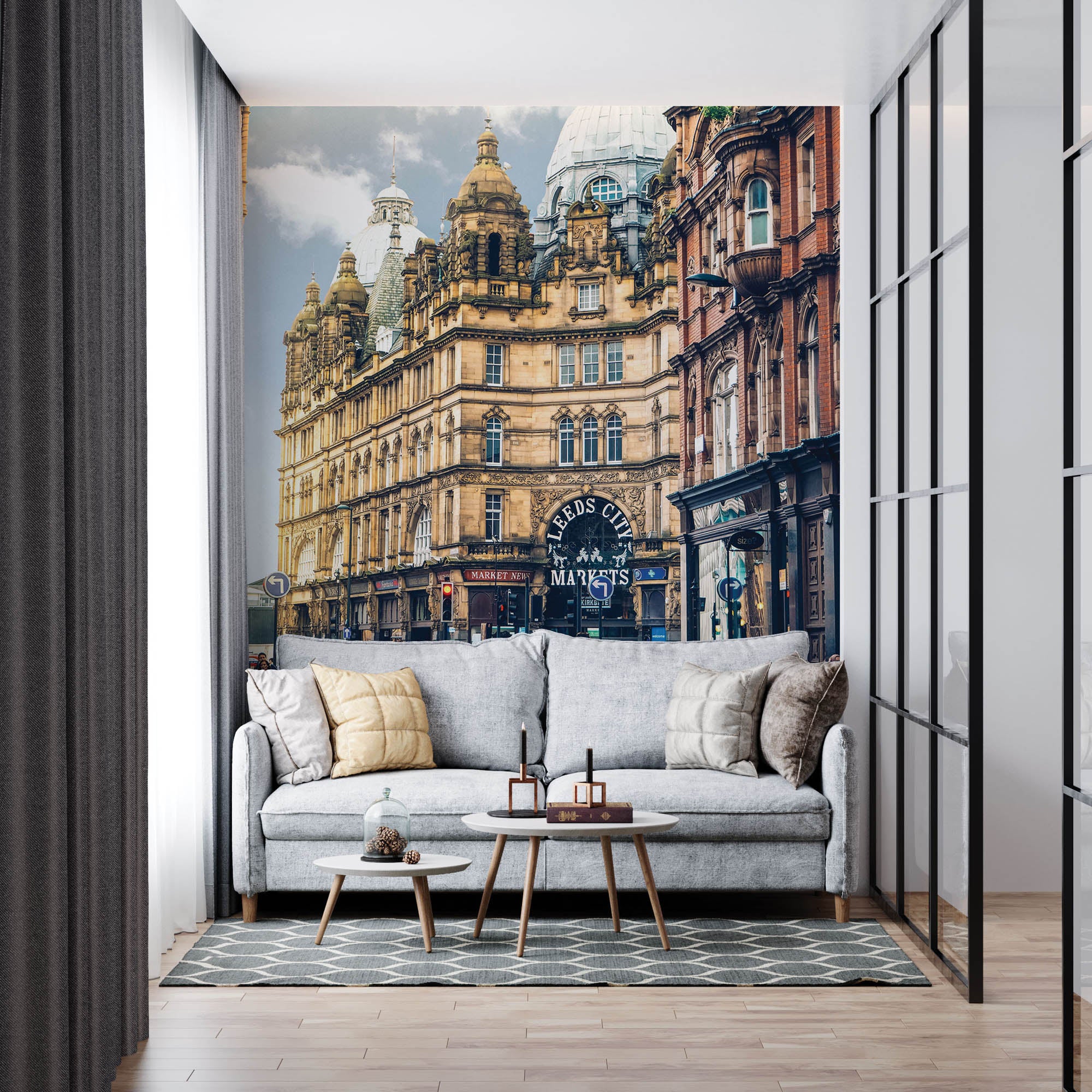 Marktcomplex Leeds - LW00380 Fotobehang