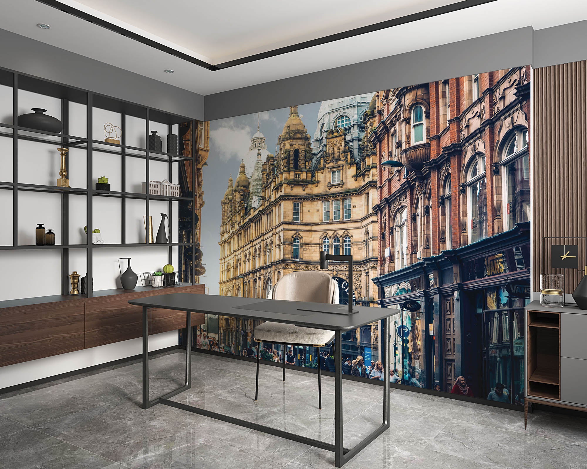 Marktcomplex Leeds - LW00380 Fotobehang