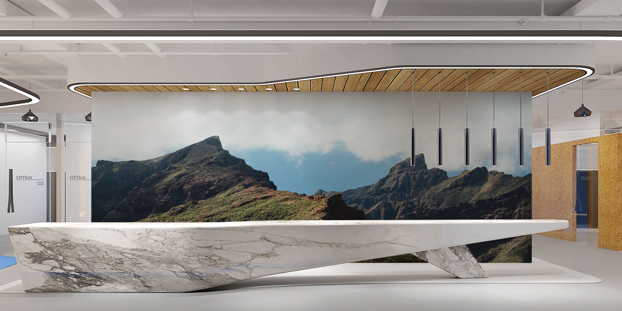 Masca berg Tenerife - LW00147 Fotobehang