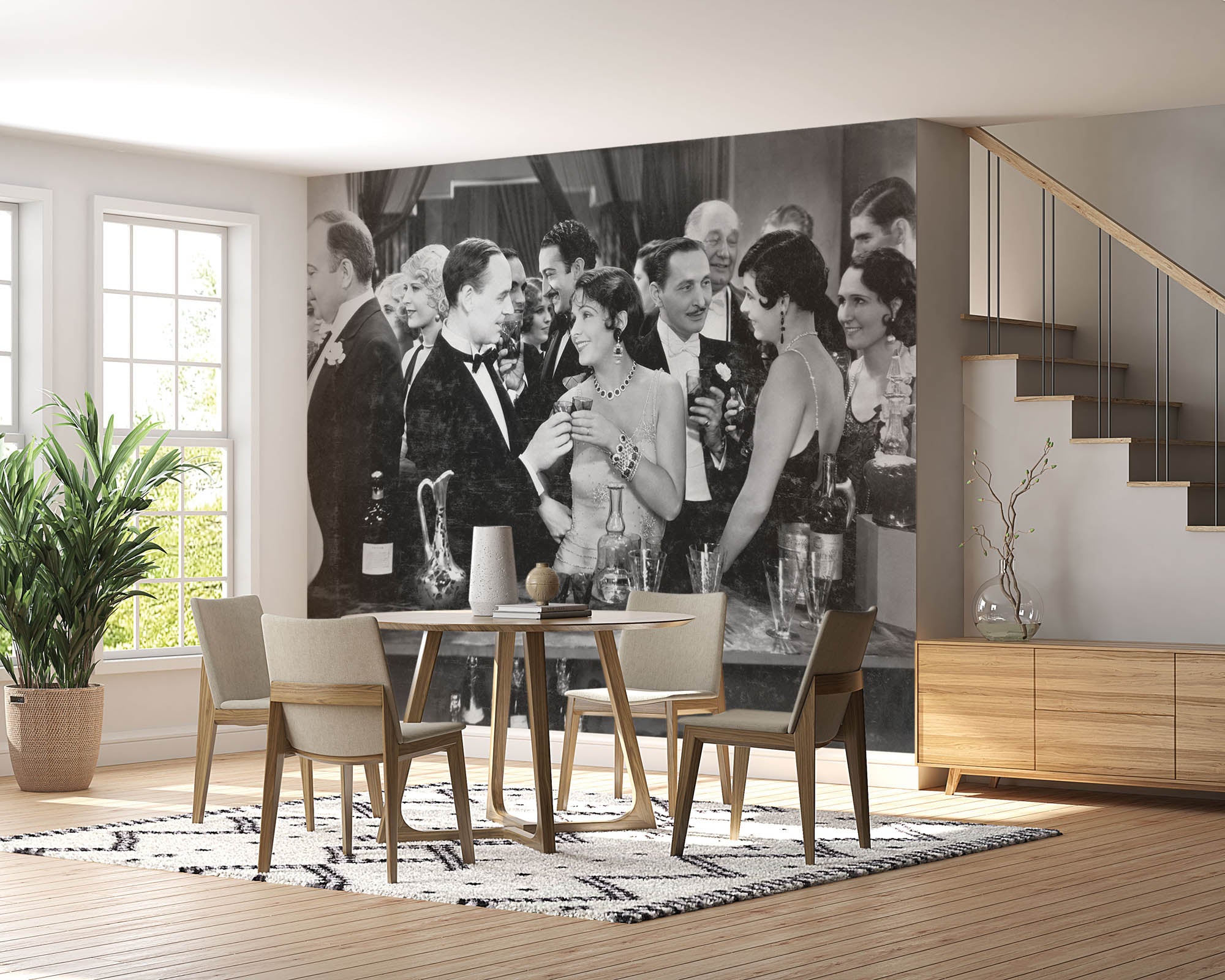 Mensen drinkend aan de bar - LW00406 Fotobehang