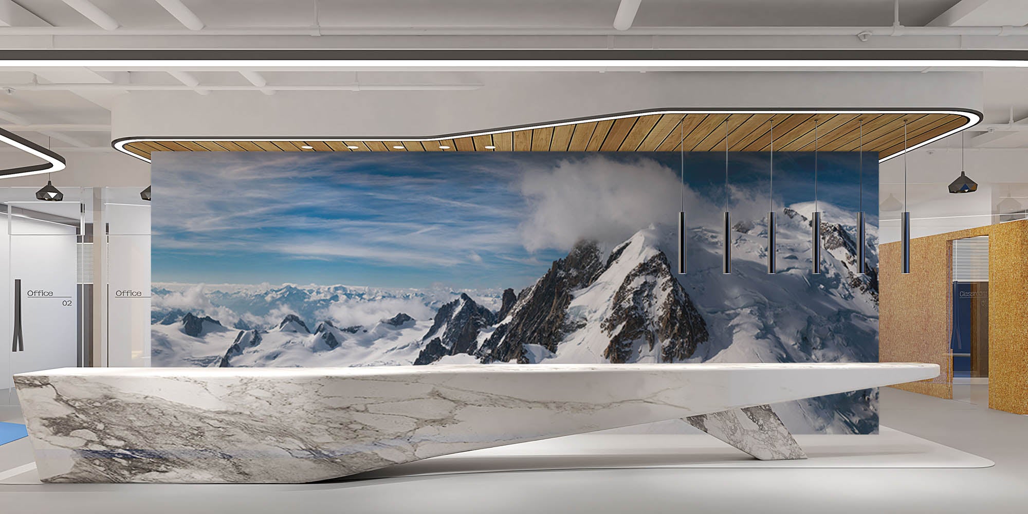 Mont Blanc  - LW00137 Fotobehang