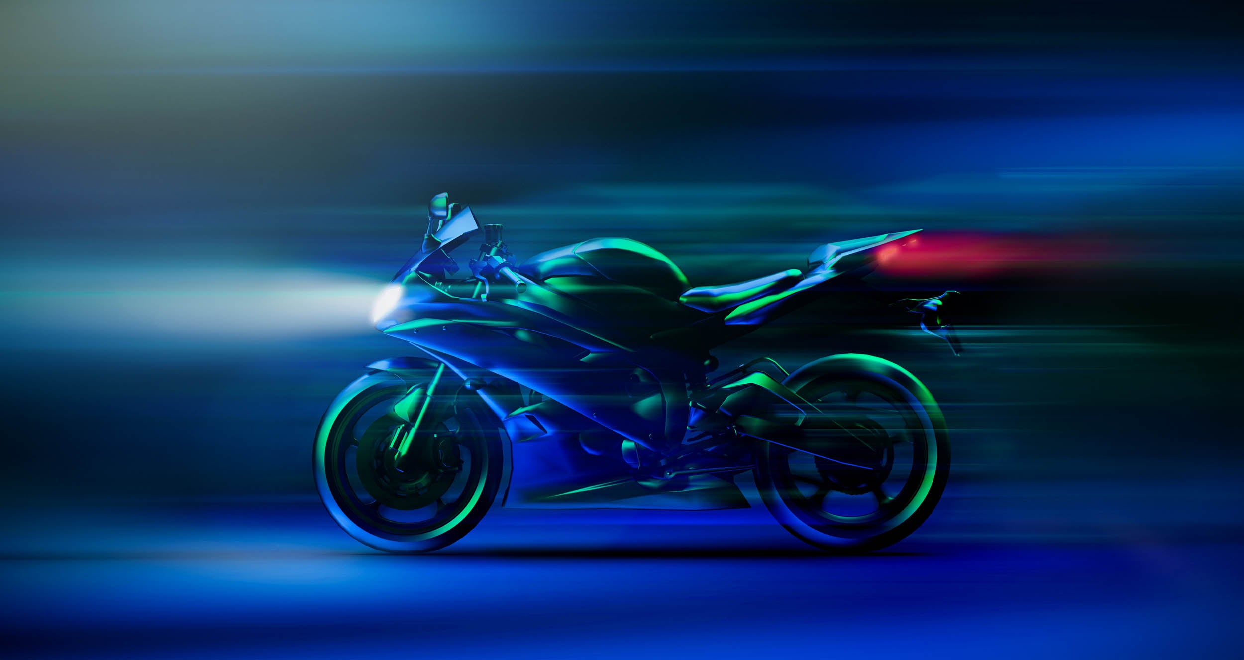 Motor in Neon Beweging - LW00935