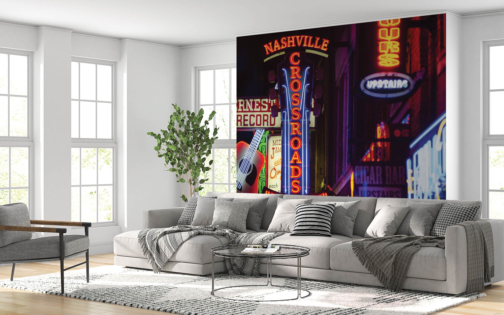 Neon reclame Nashville  - LW00329 Fotobehang