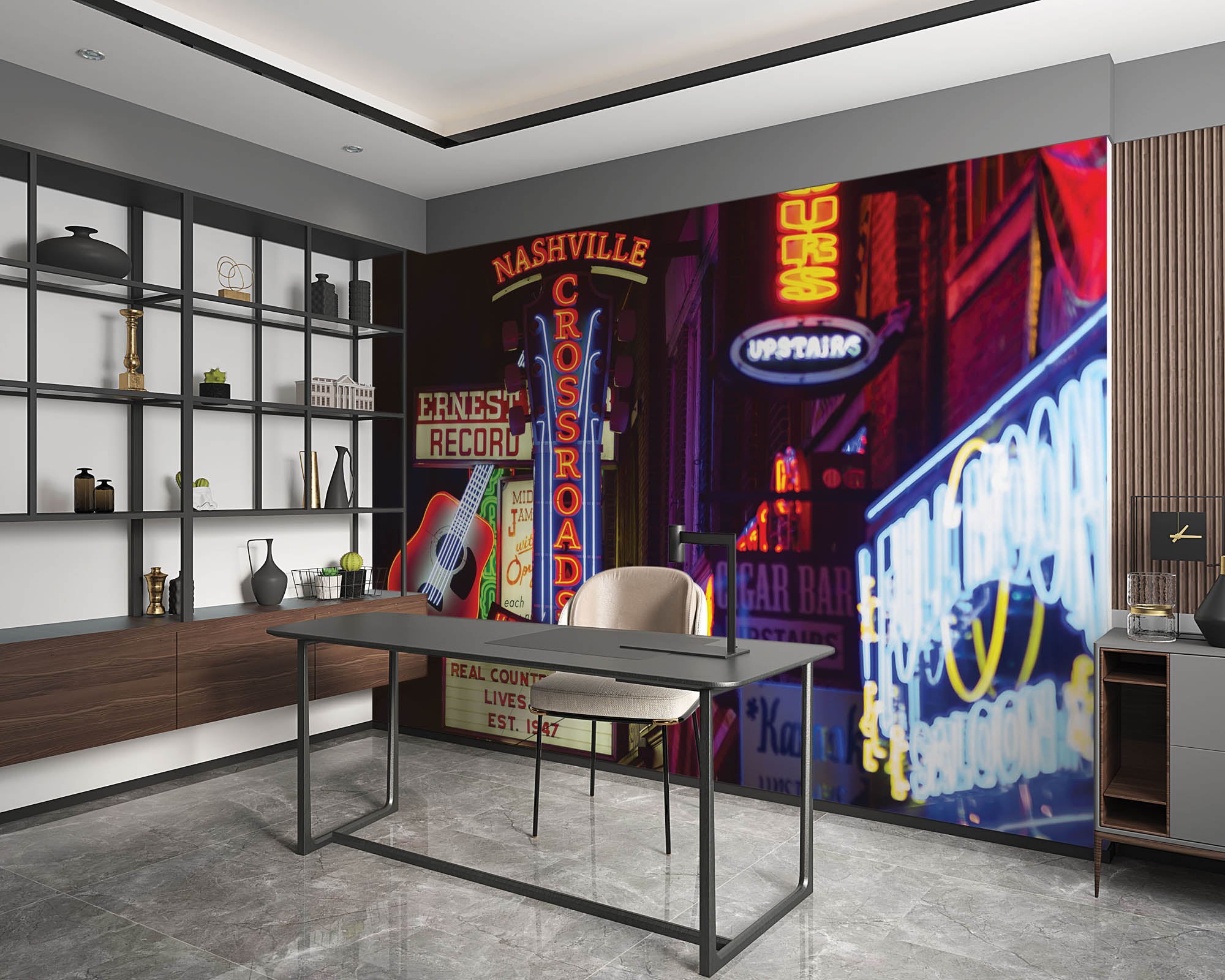 Neon reclame Nashville  - LW00329 Fotobehang