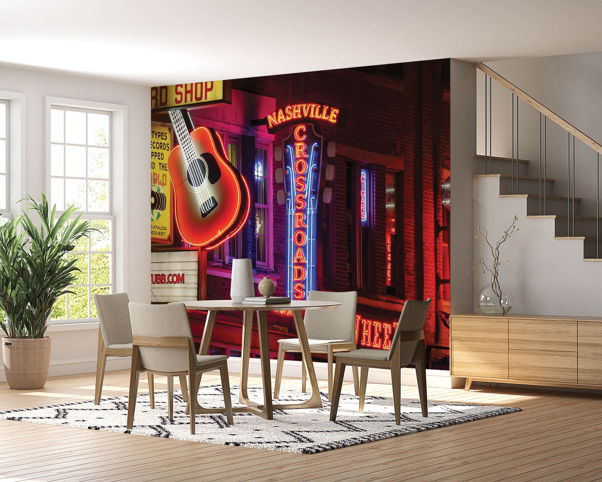 Neon verlichting Nashville Tennessee - LW00336 Fotobehang