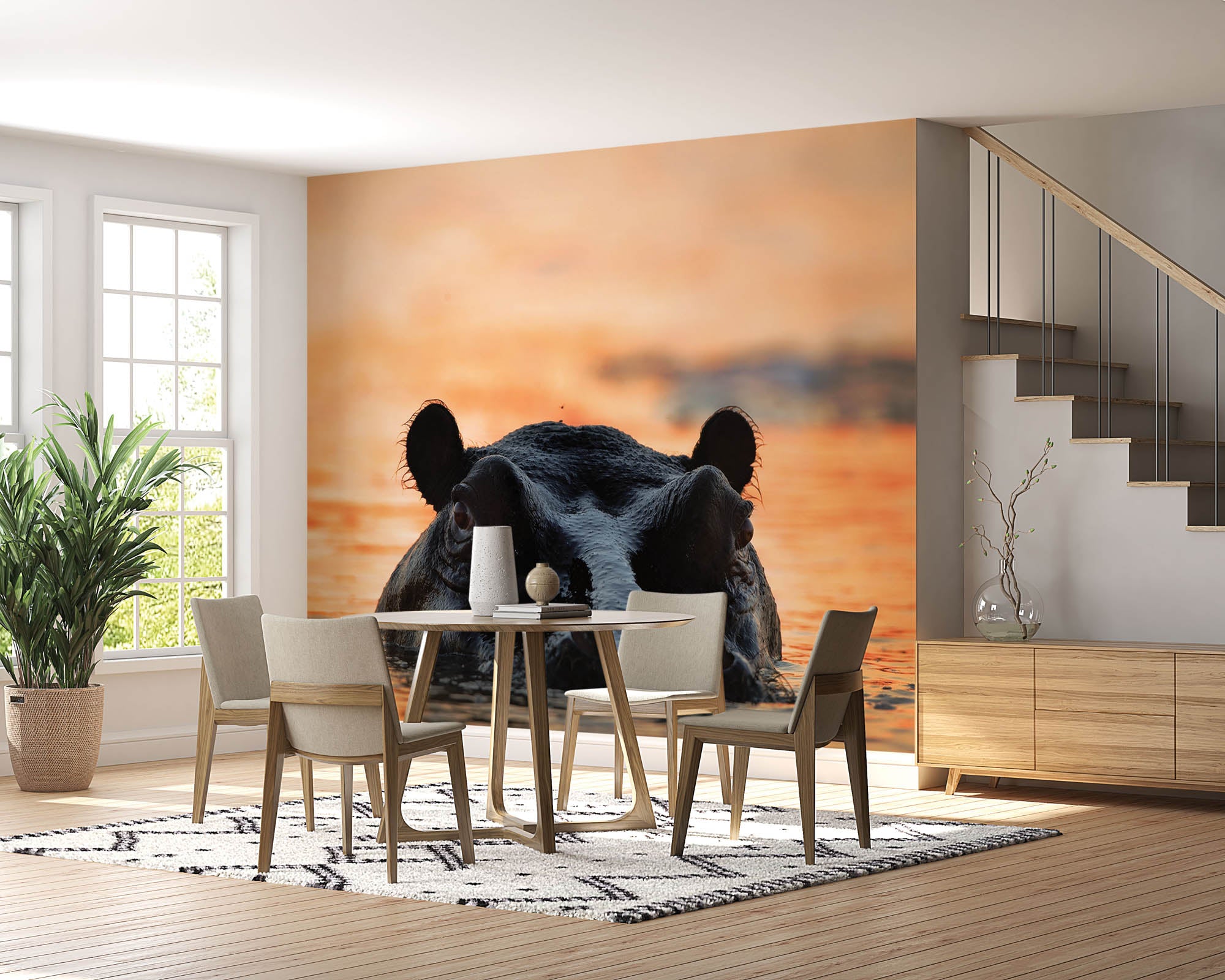 Nijlpaard - LW00150 Fotobehang