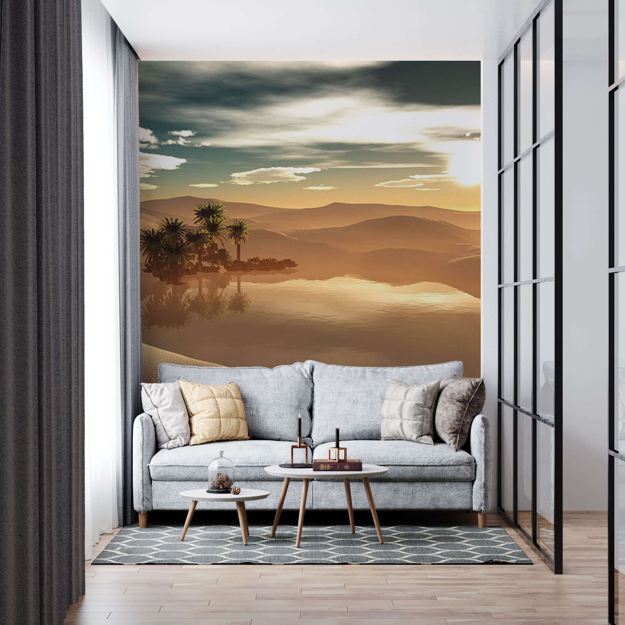 Oase in de woestijn - LW00281 Fotobehang