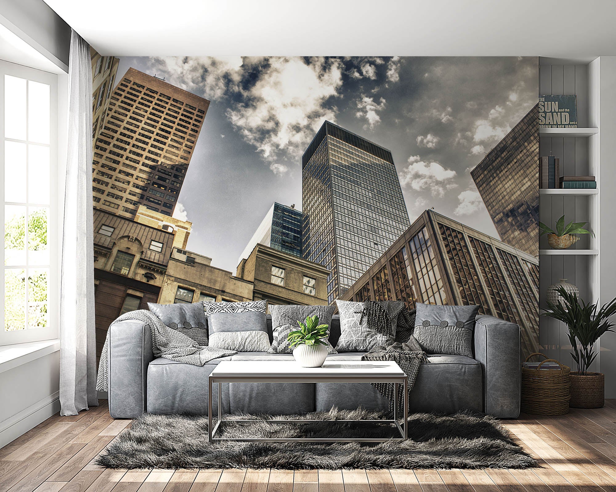 Onderaanzicht skyline - LW00299 Fotobehang