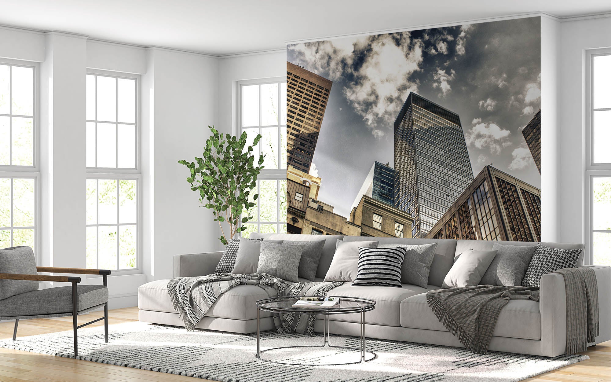 Onderaanzicht skyline - LW00299 Fotobehang