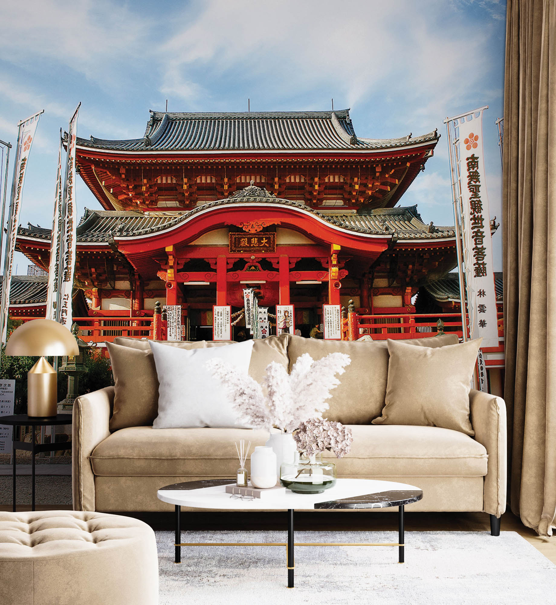 Osu Kannon Temple Japan  - LW00076 Fotobehang