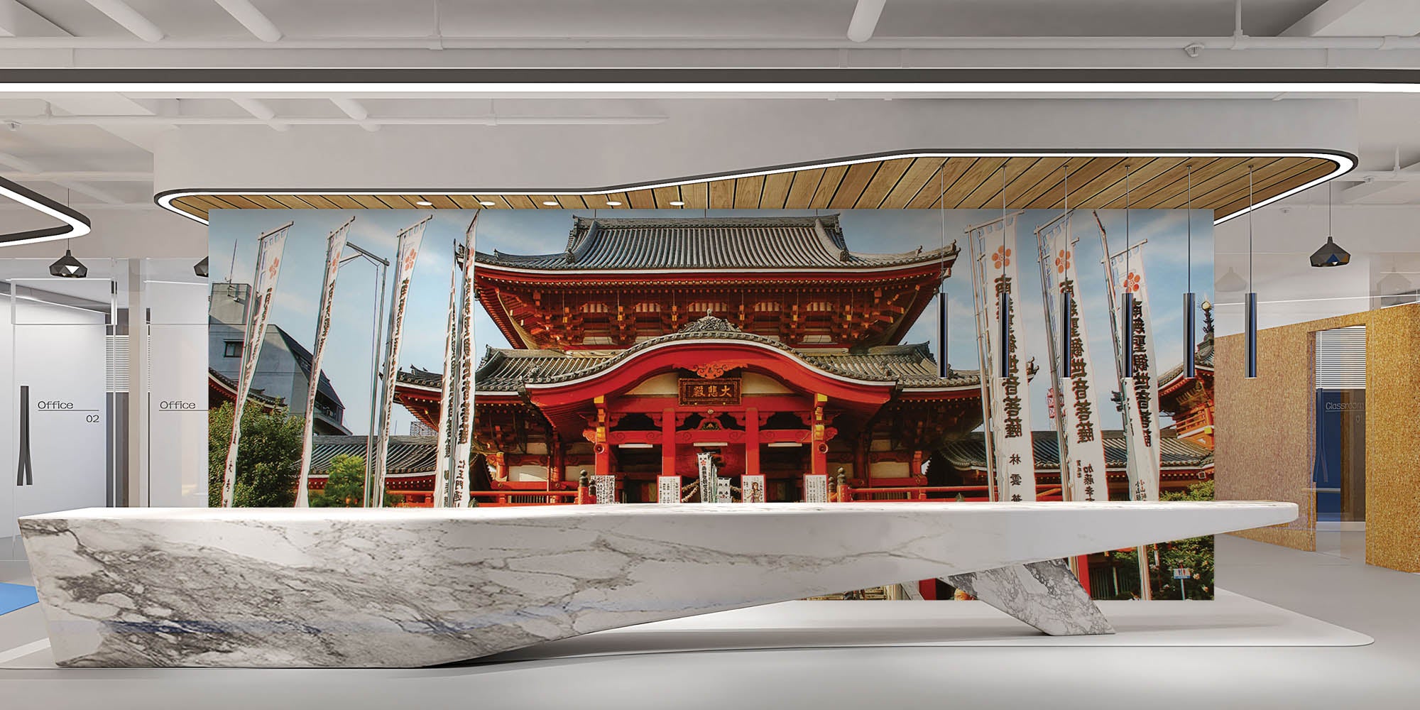 Osu Kannon Temple Japan  - LW00076 Fotobehang