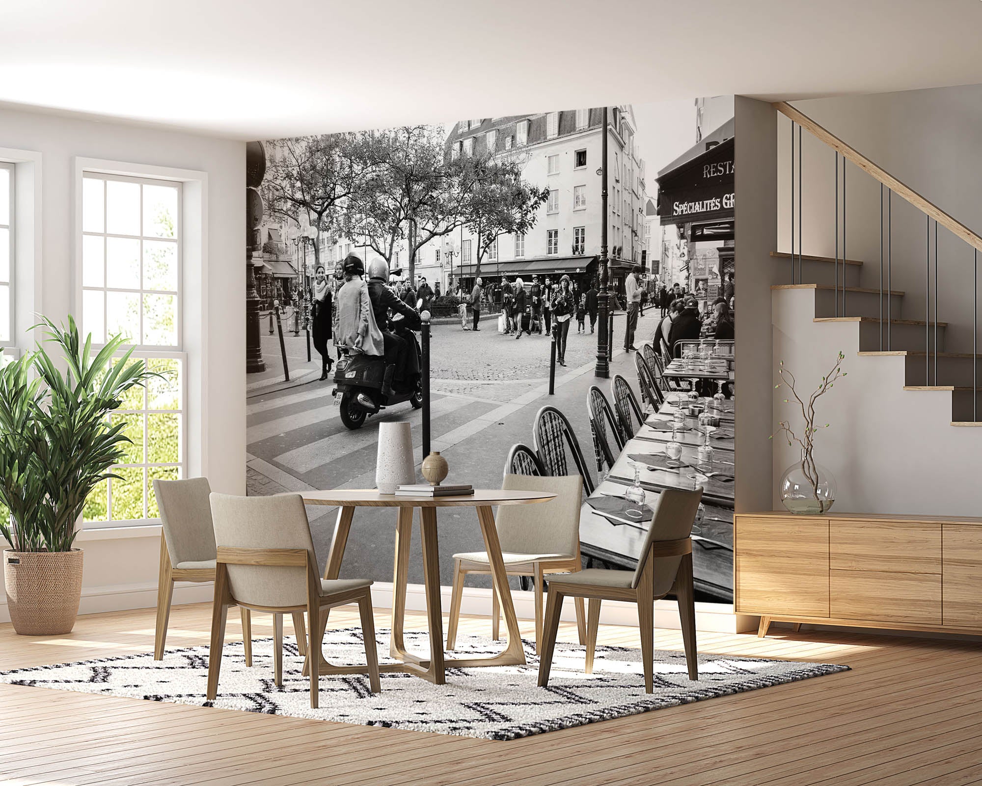 Oude straat Parijs - LW00369 Fotobehang