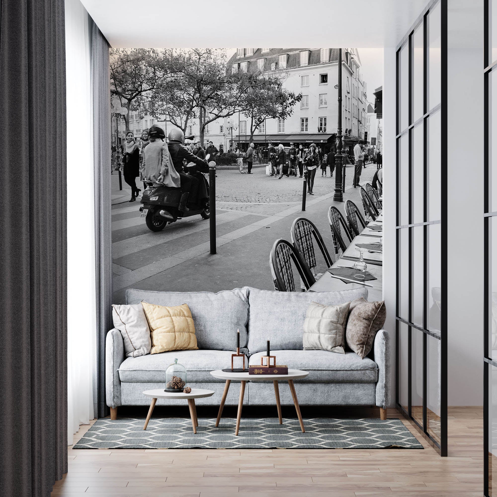 Oude straat Parijs - LW00369 Fotobehang