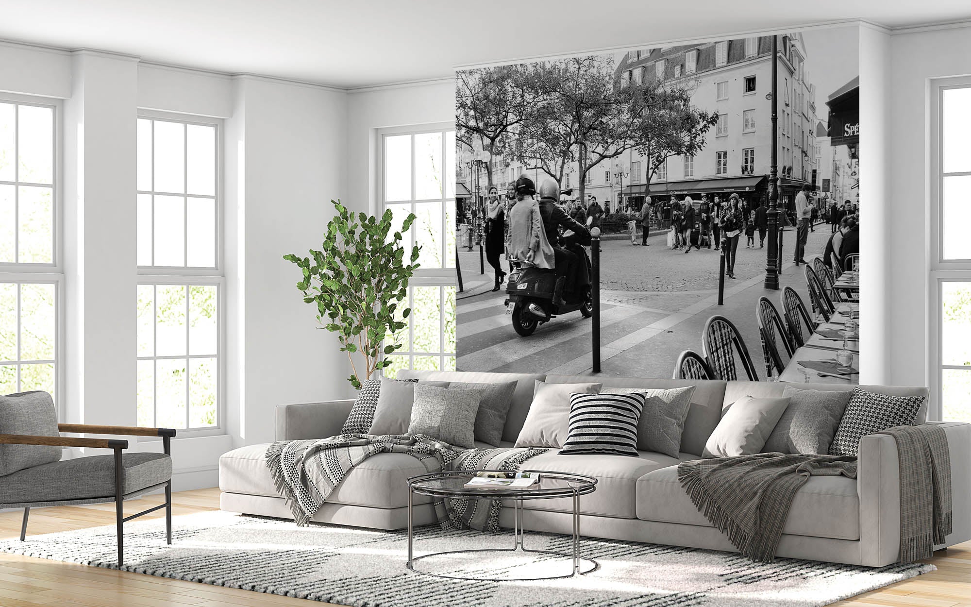 Oude straat Parijs - LW00369 Fotobehang