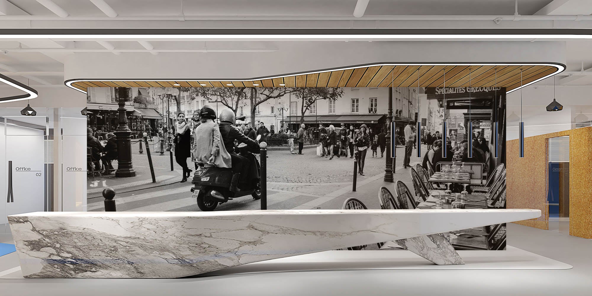 Oude straat Parijs - LW00369 Fotobehang