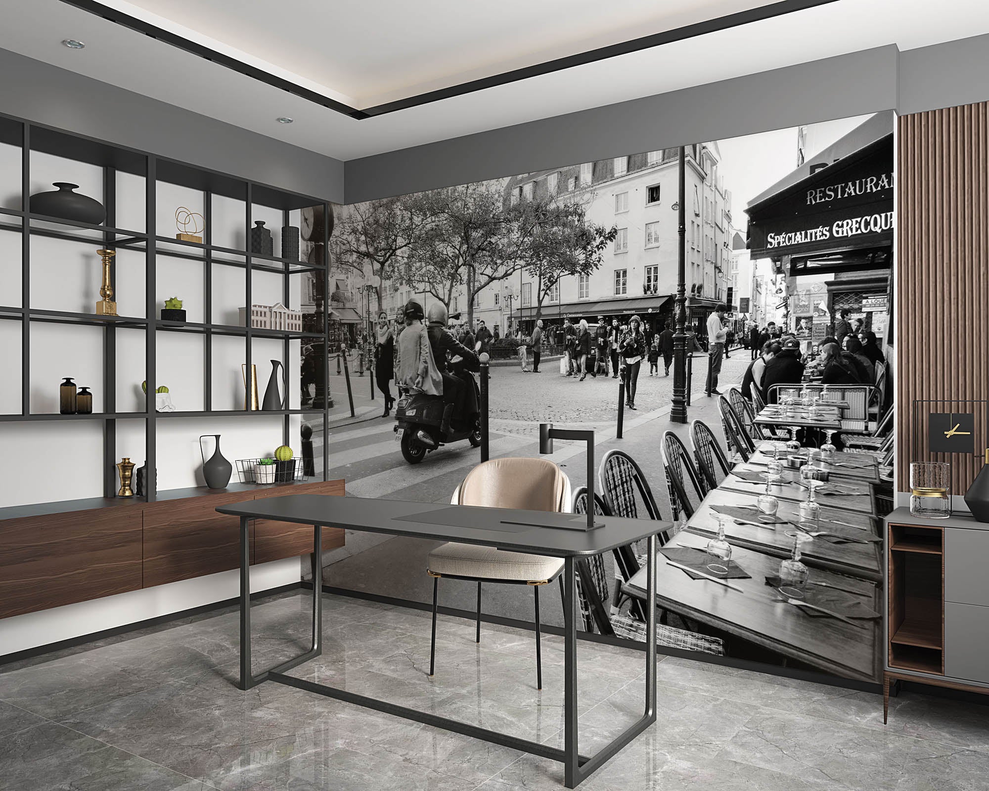 Oude straat Parijs - LW00369 Fotobehang