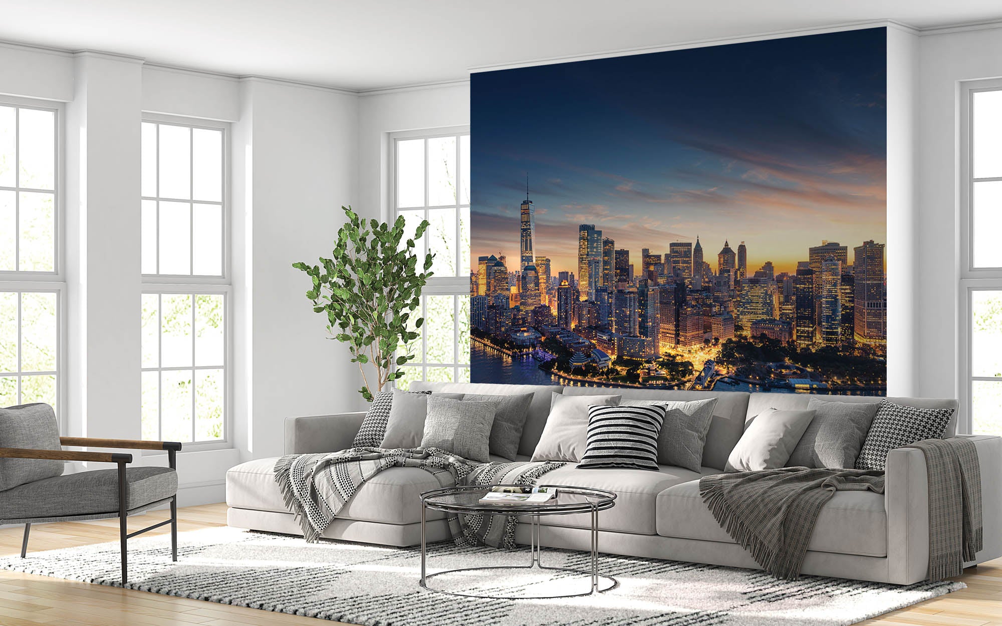 Panorama New York City skyline - LW00344 Fotobehang