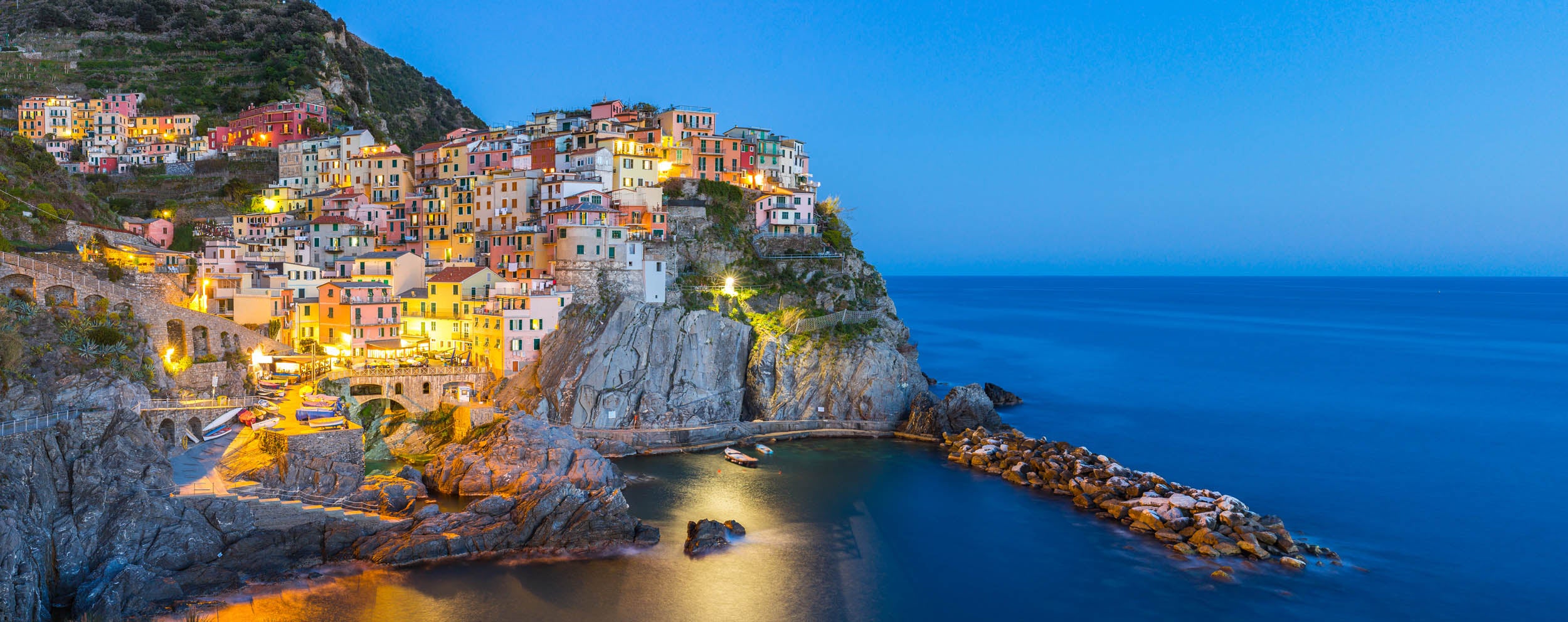 Panoramisch Uitzicht op het Dorp Manarola - LW00769