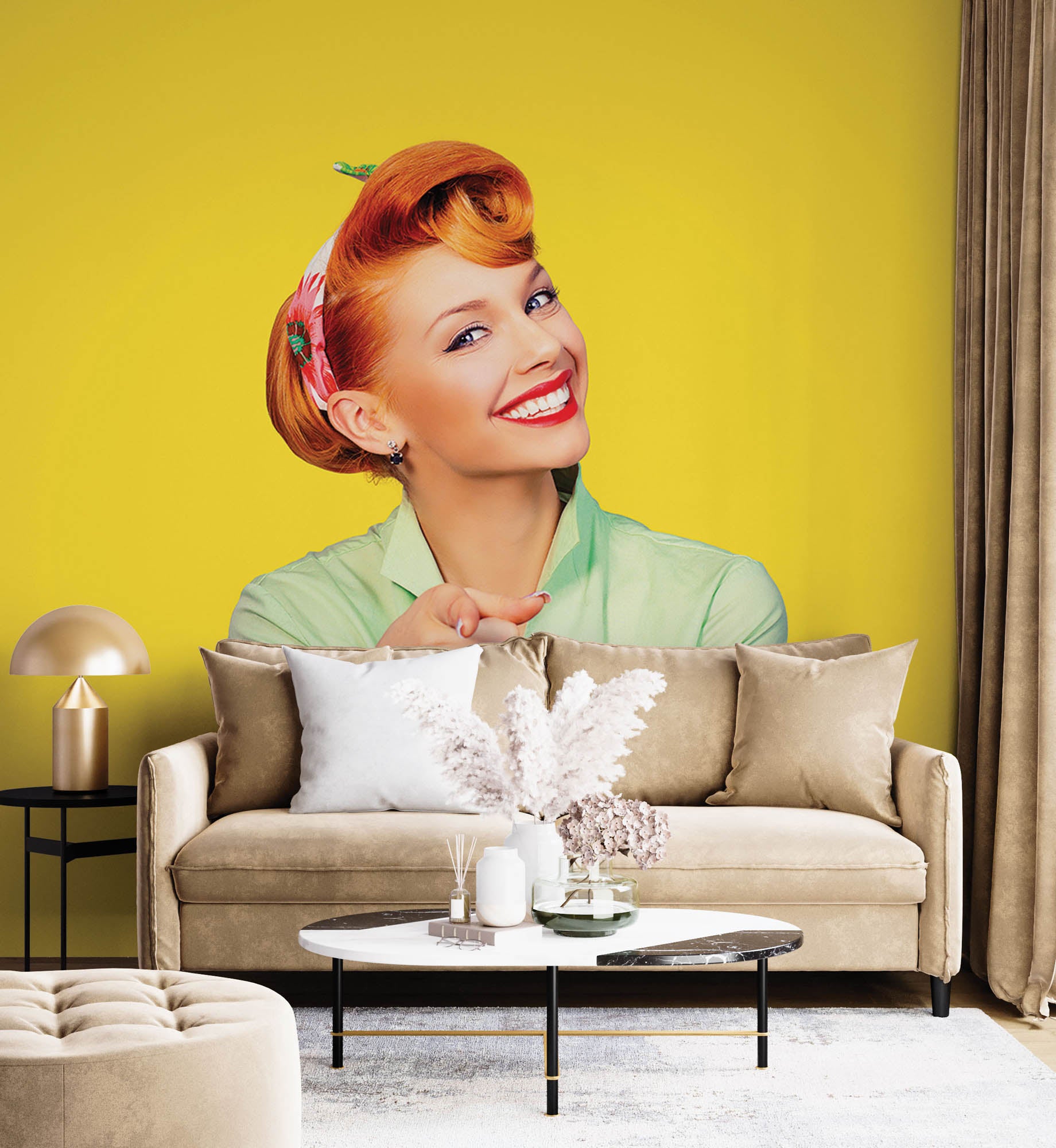 Pin-up vrouw - LW00424 Fotobehang