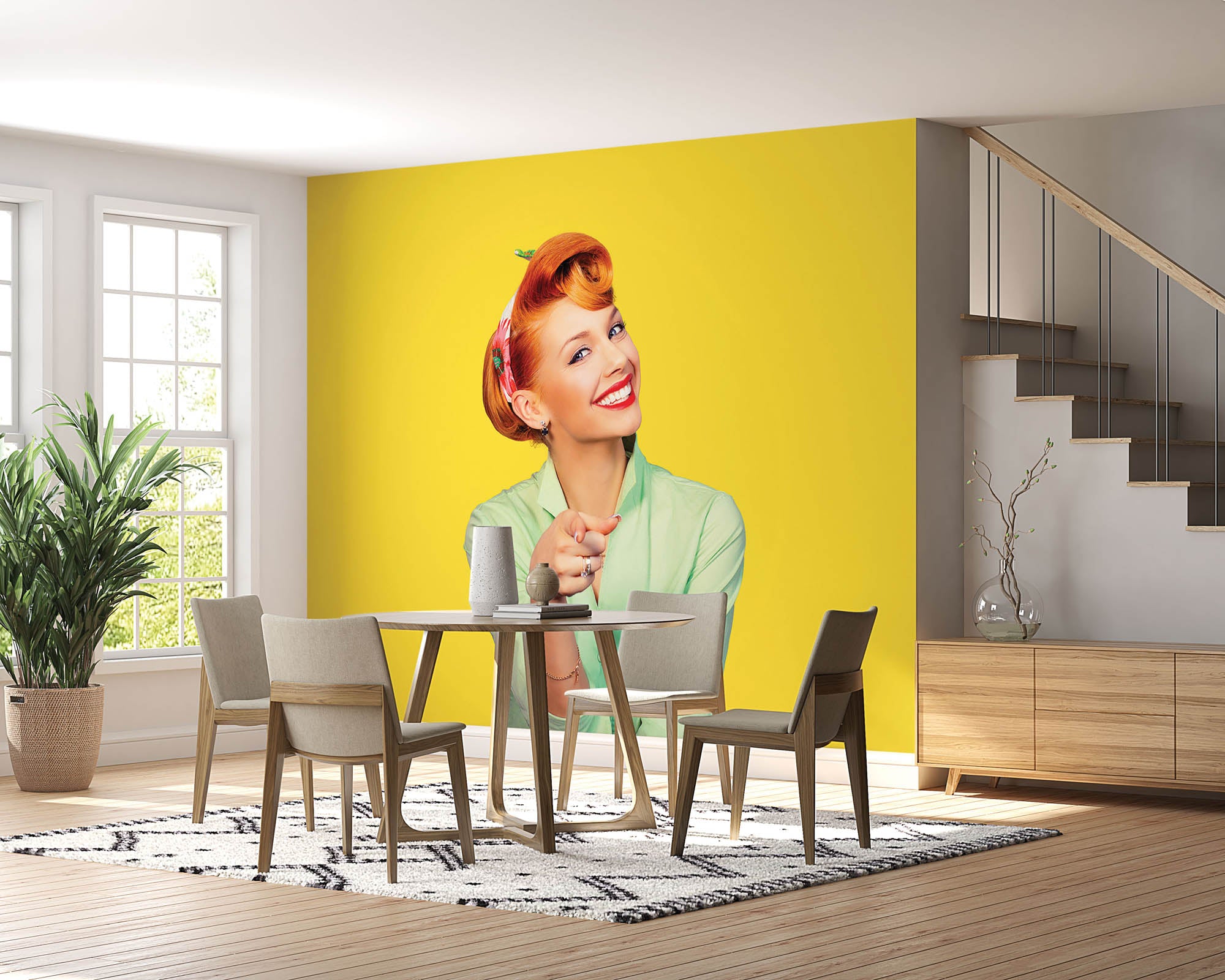 Pin-up vrouw - LW00424 Fotobehang