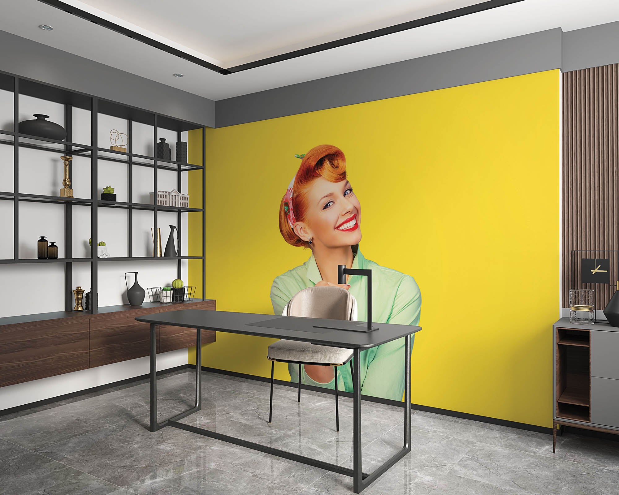 Pin-up vrouw - LW00424 Fotobehang