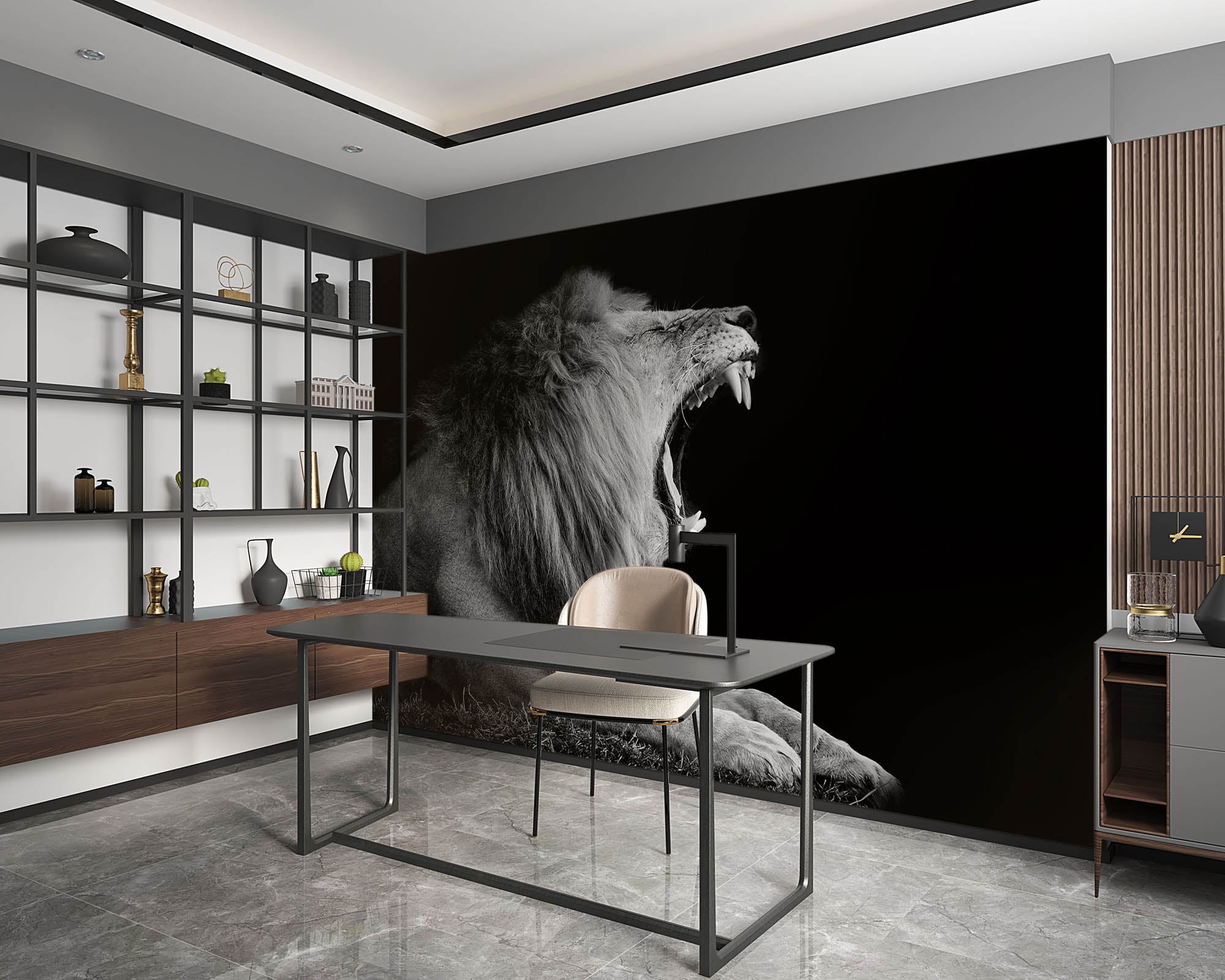 Portret leeuw - LW00225 Fotobehang