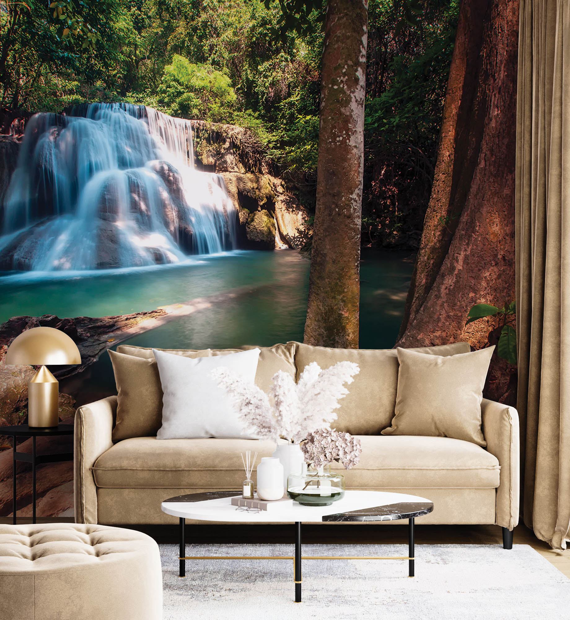 Prachtige waterval - LW00290 Fotobehang