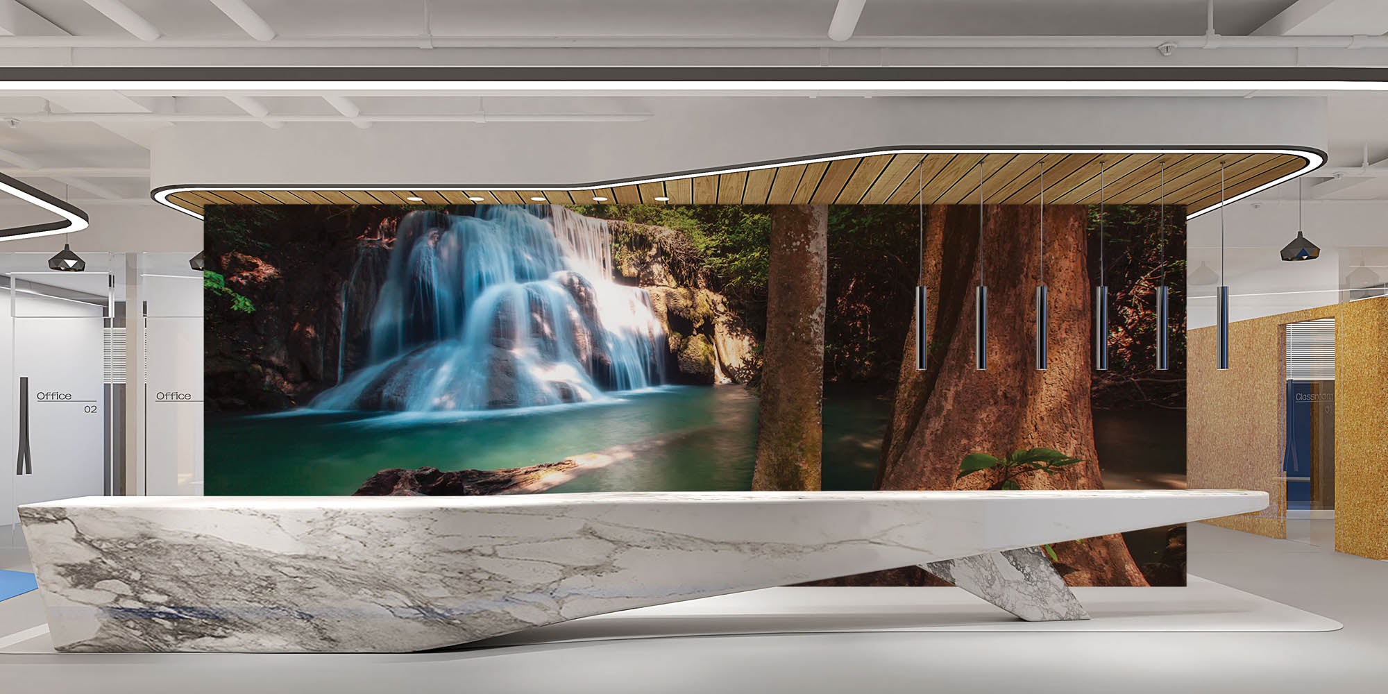 Prachtige waterval - LW00290 Fotobehang