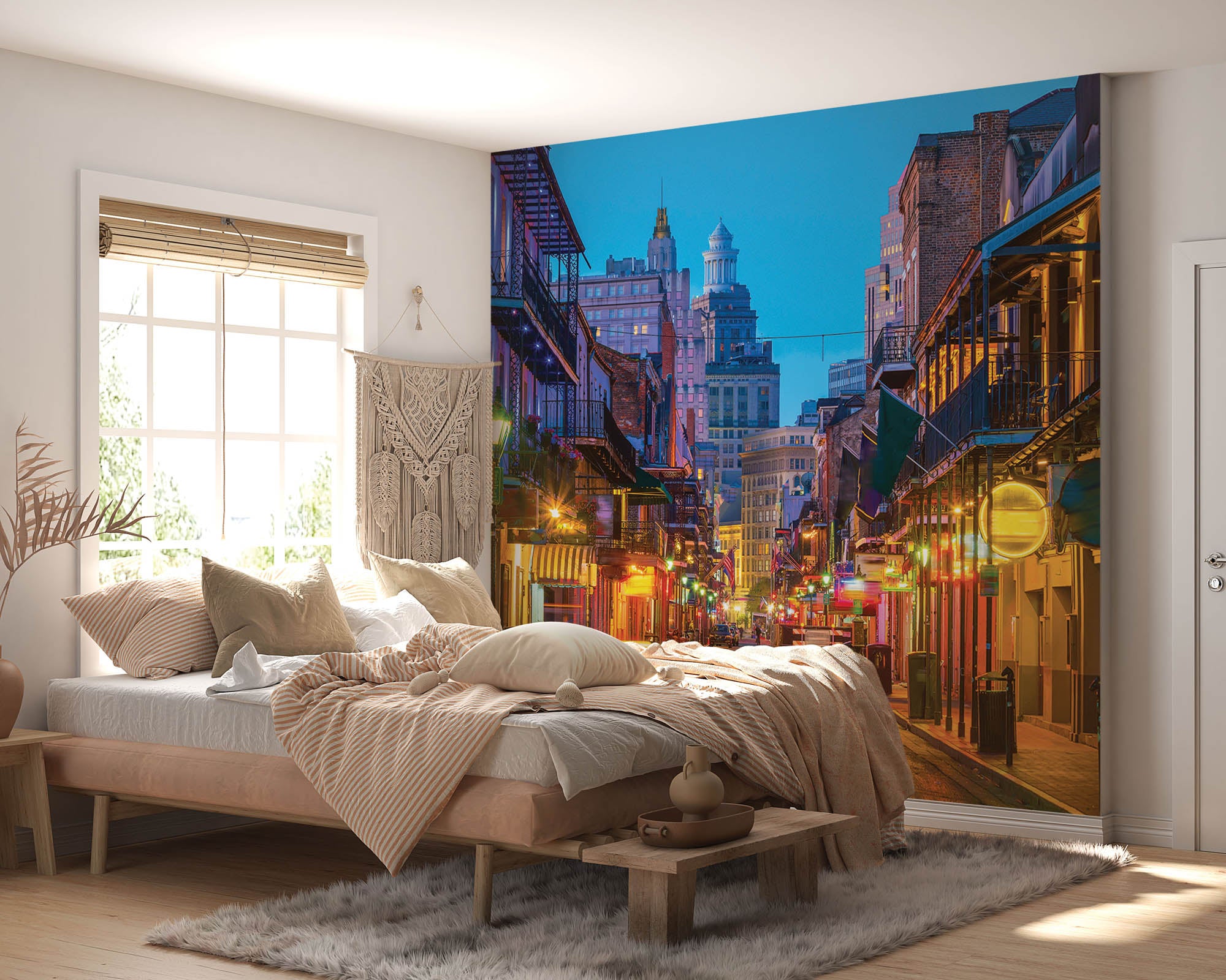 Pubs en bars in neon licht - LW00425 Fotobehang