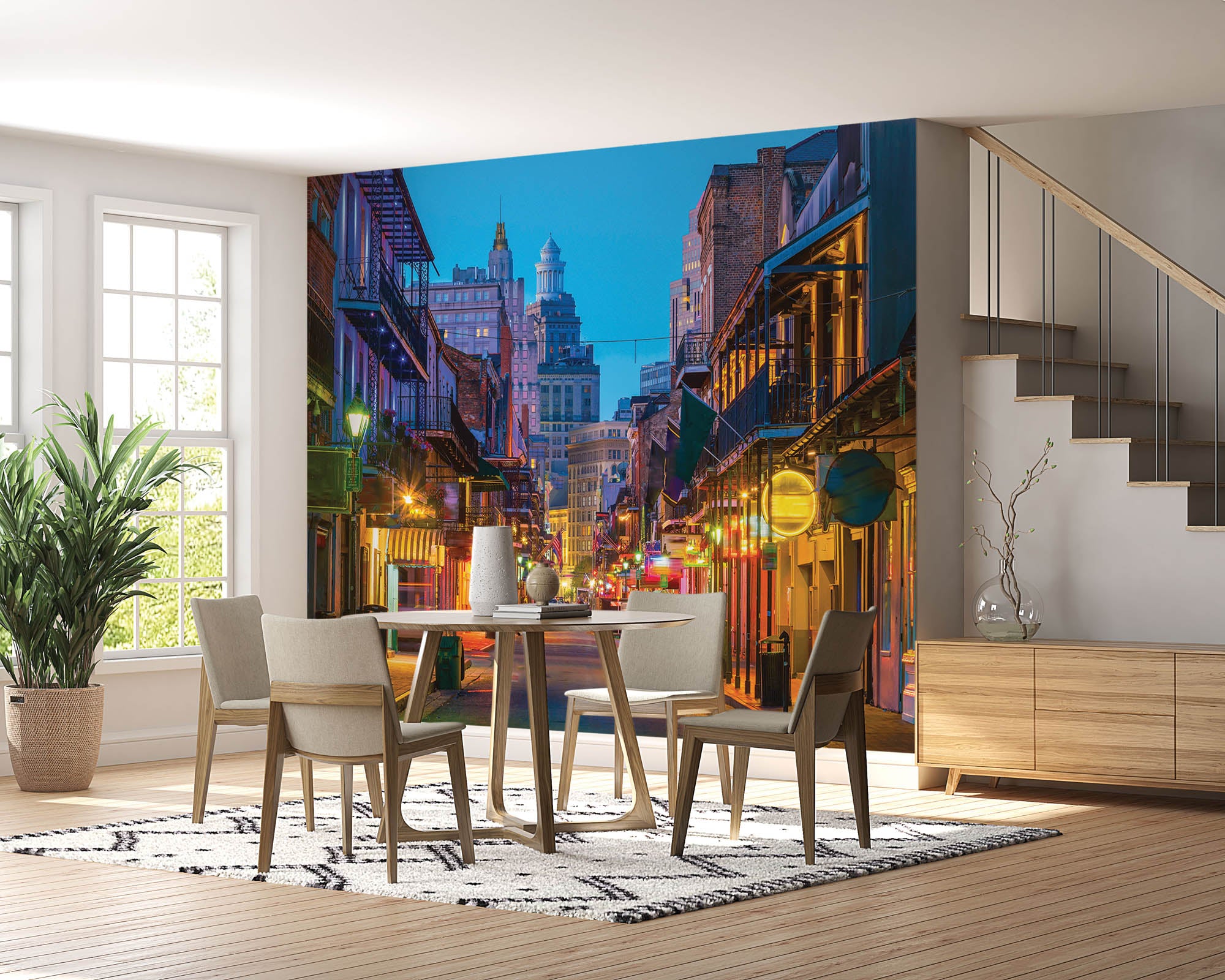 Pubs en bars in neon licht - LW00425 Fotobehang