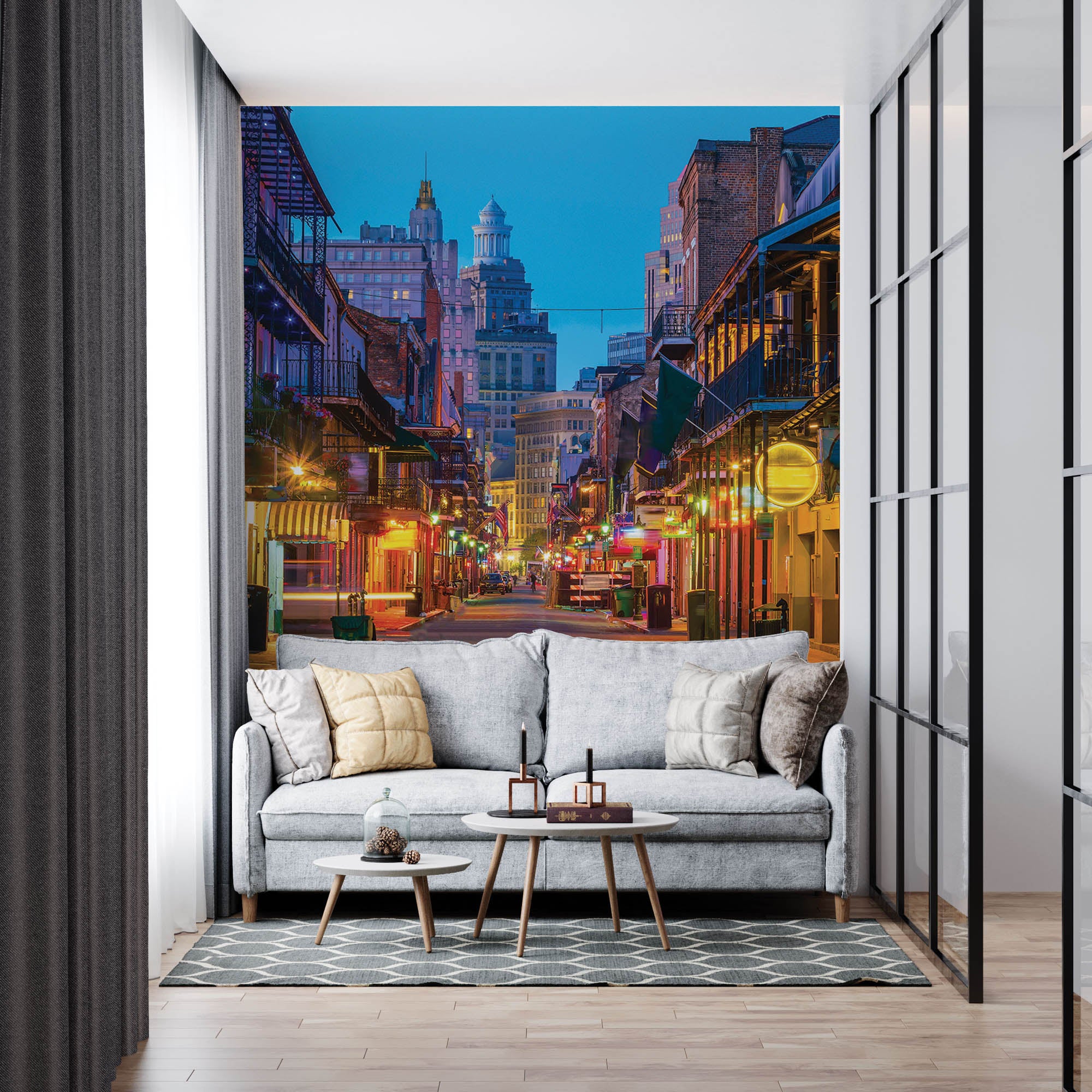 Pubs en bars in neon licht - LW00425 Fotobehang