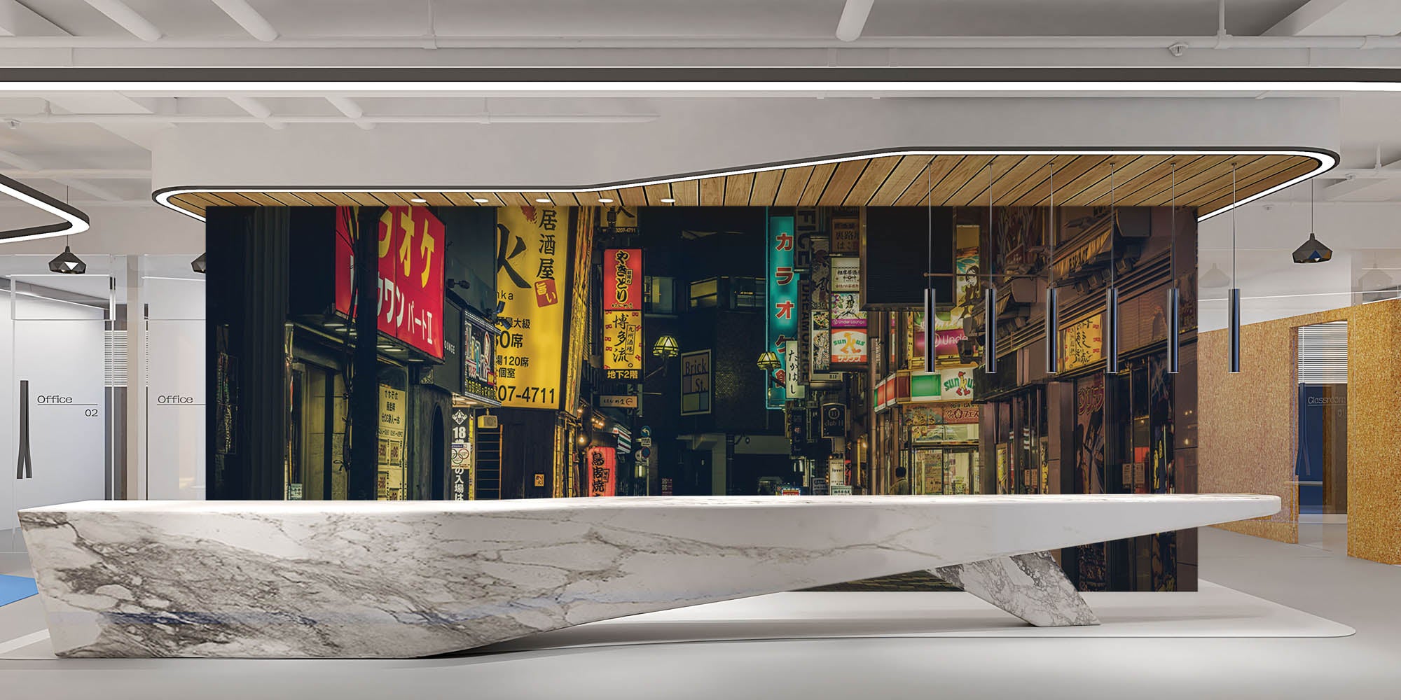 Reclame uitingen Tokyo- LW00081 Fotobehang