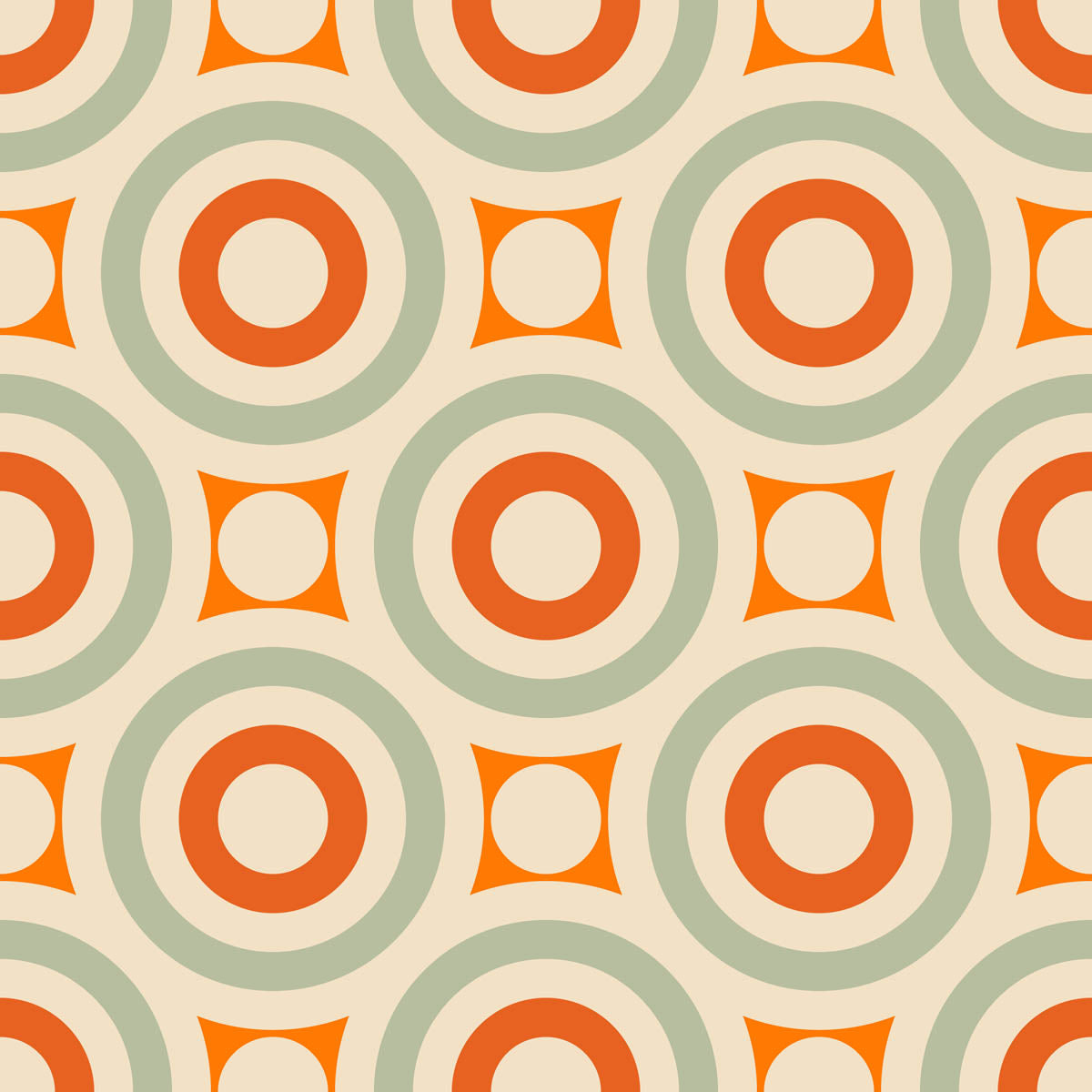 Retro Geometrisch Patroon - LW00644 Fotobehang