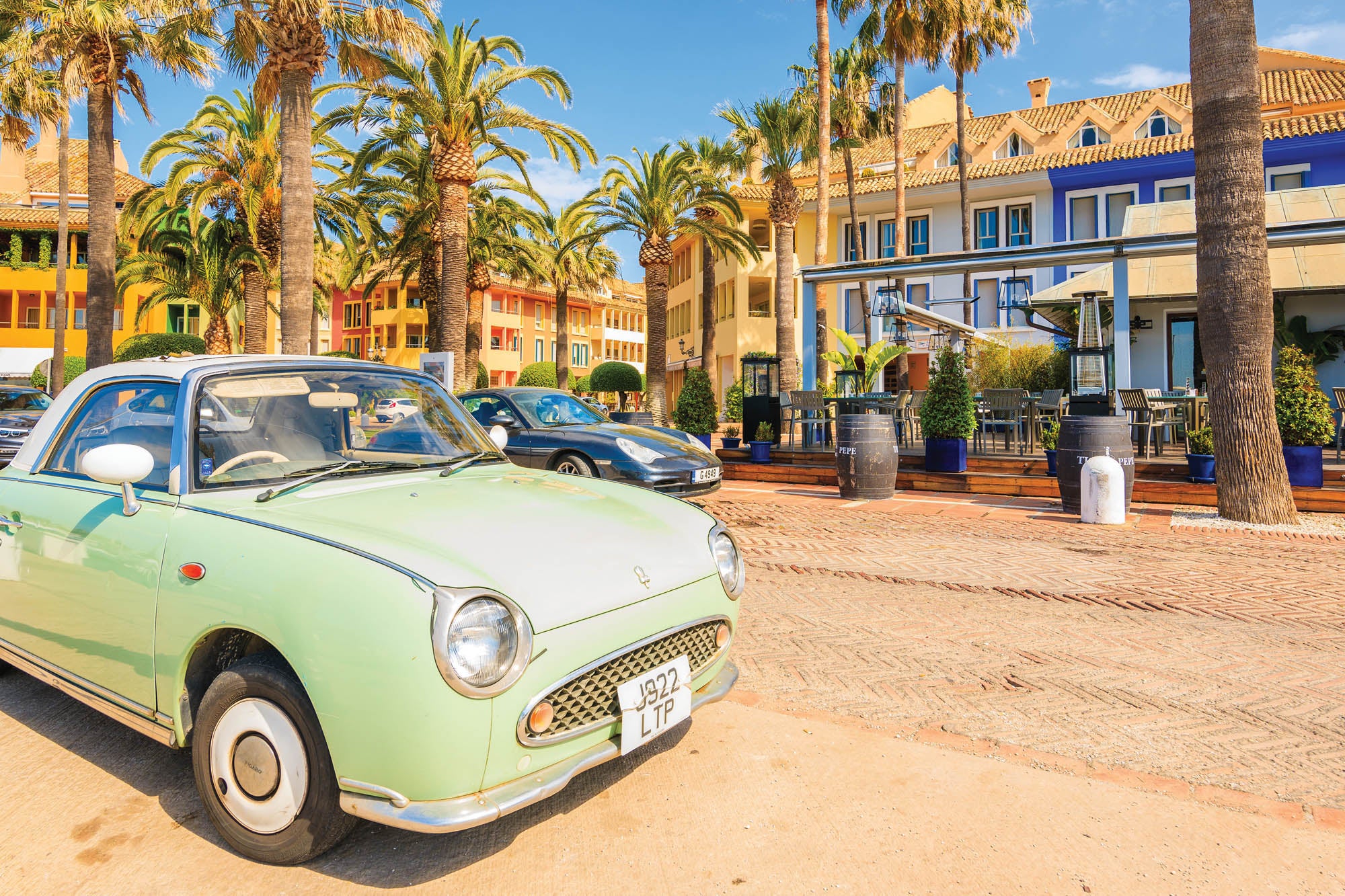 Retro Italiaanse auto - LW00445 Fotobehang