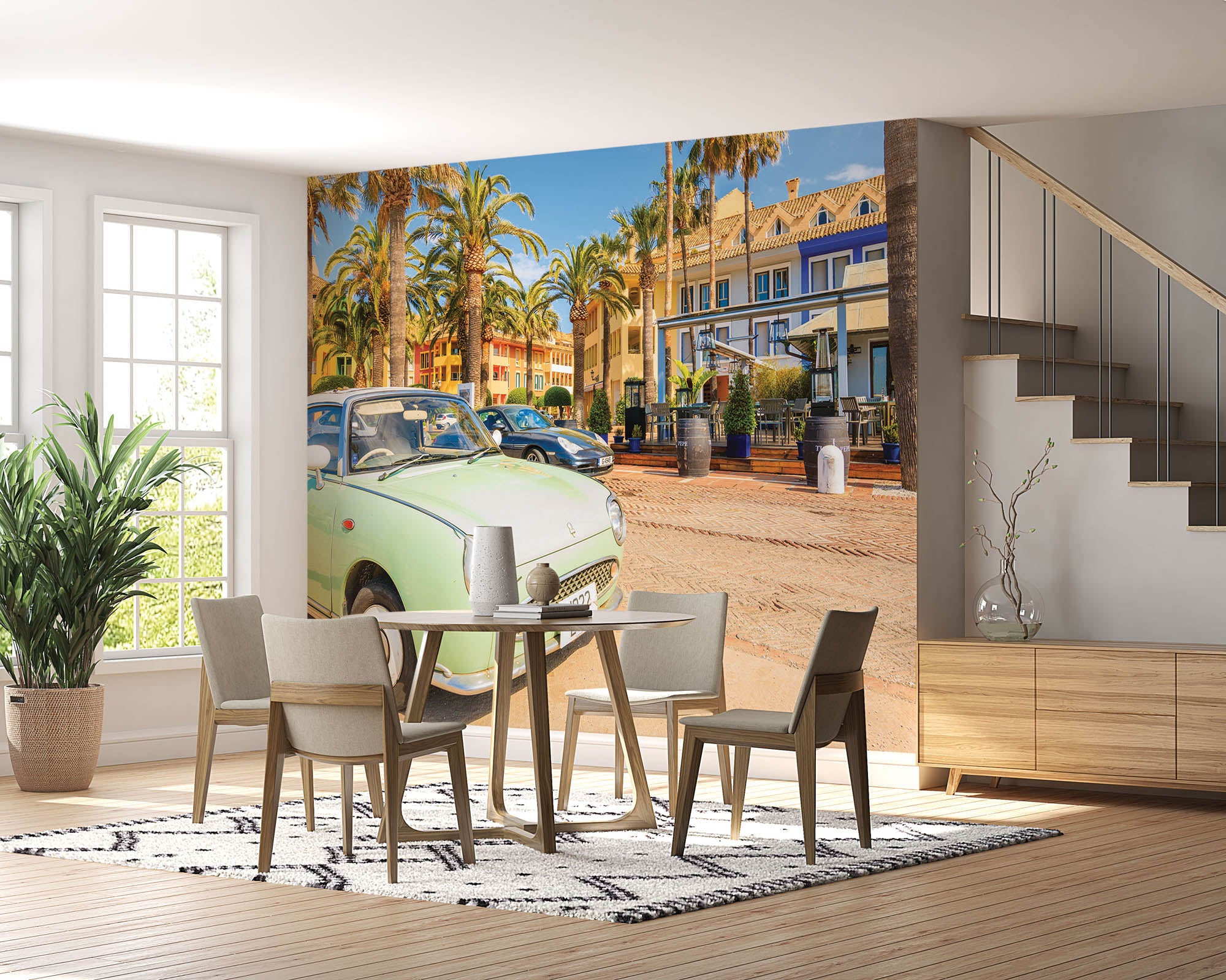 Retro Italiaanse auto - LW00445 Fotobehang