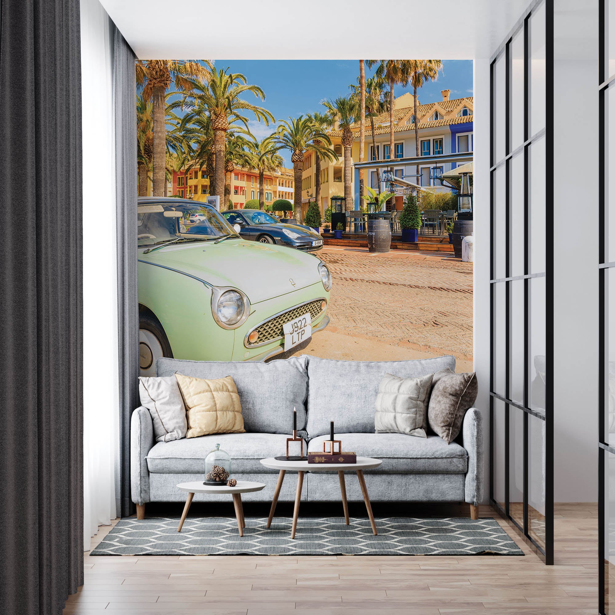 Retro Italiaanse auto - LW00445 Fotobehang