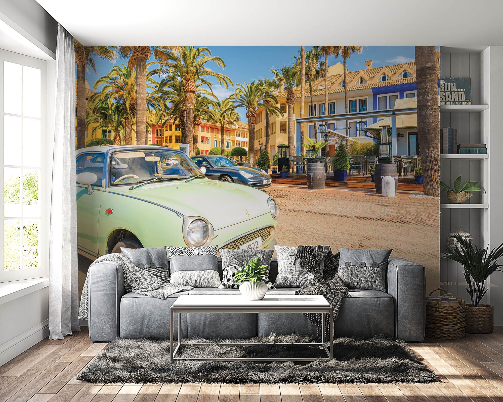 Retro Italiaanse auto - LW00445 Fotobehang