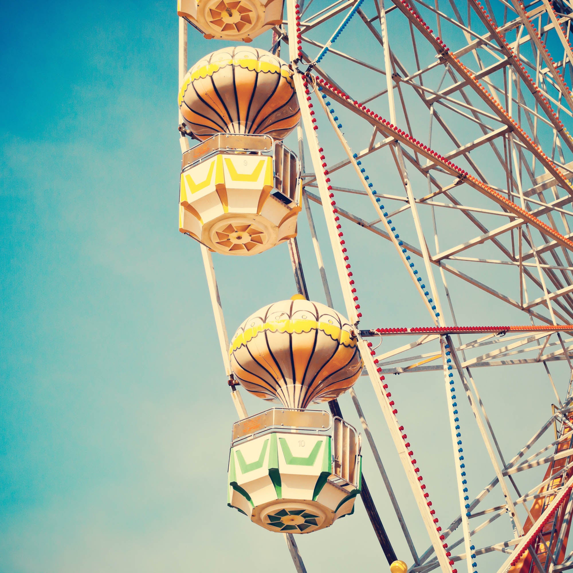 Retro reuzenrad - LW00411 Fotobehang